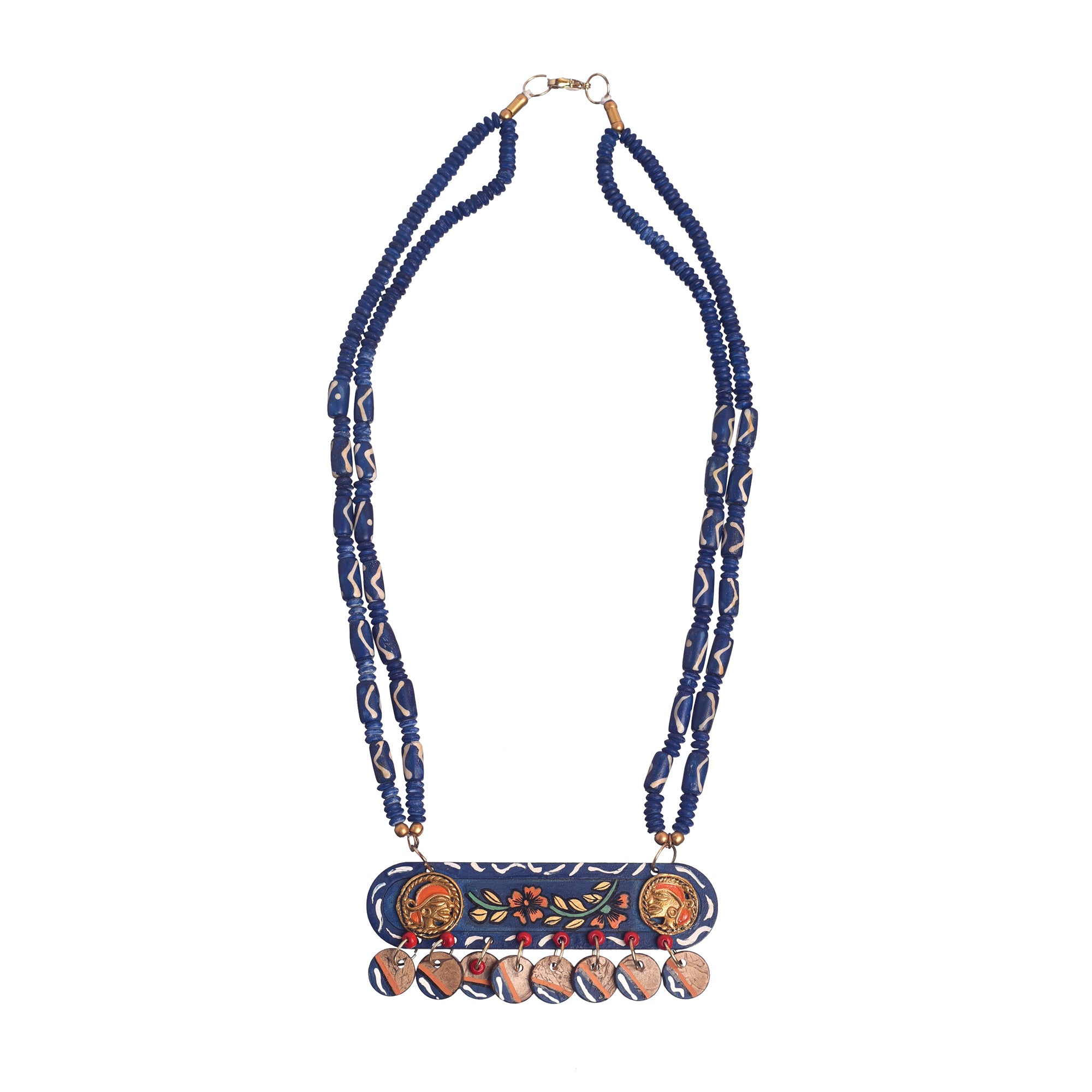 Mona-Lisa' Handcrafted Tribal Dhokra Necklace