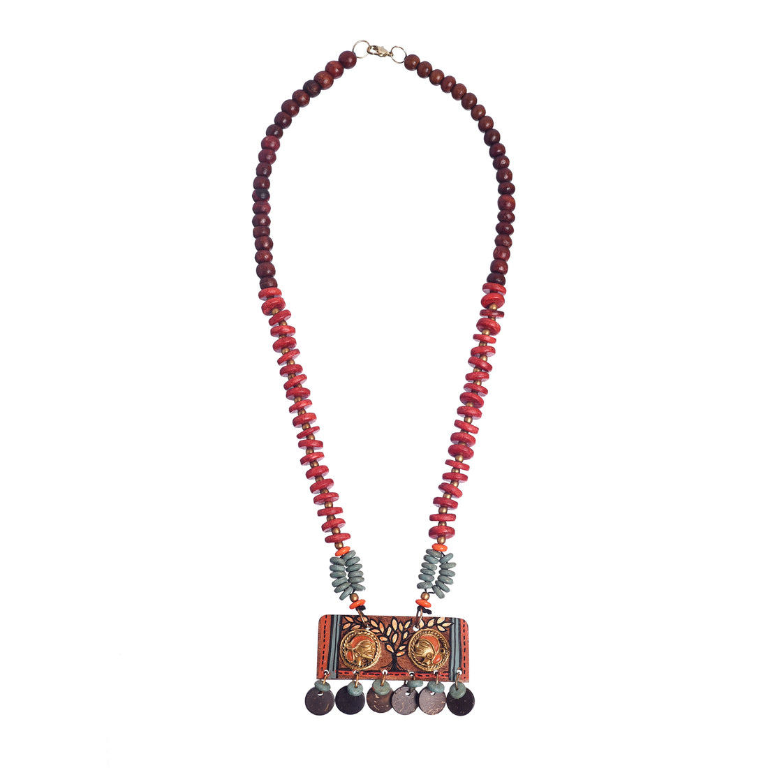 The Angels' Handcrafted Tribal Dhokra Necklace