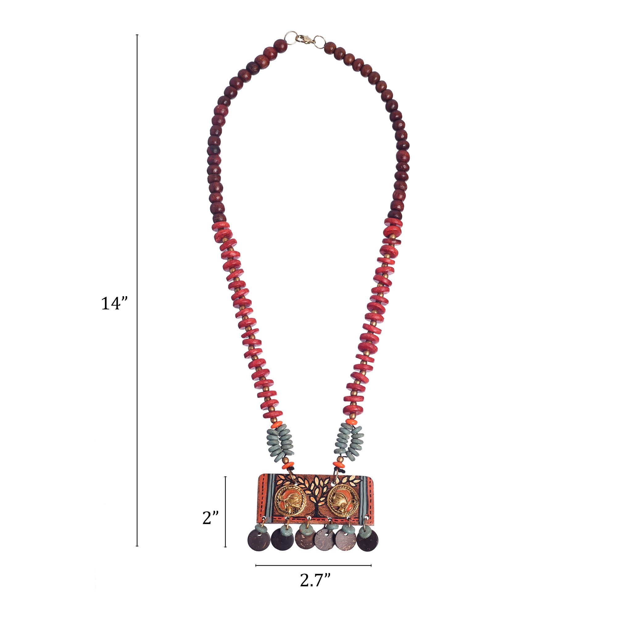 The Angels' Handcrafted Tribal Dhokra Necklace