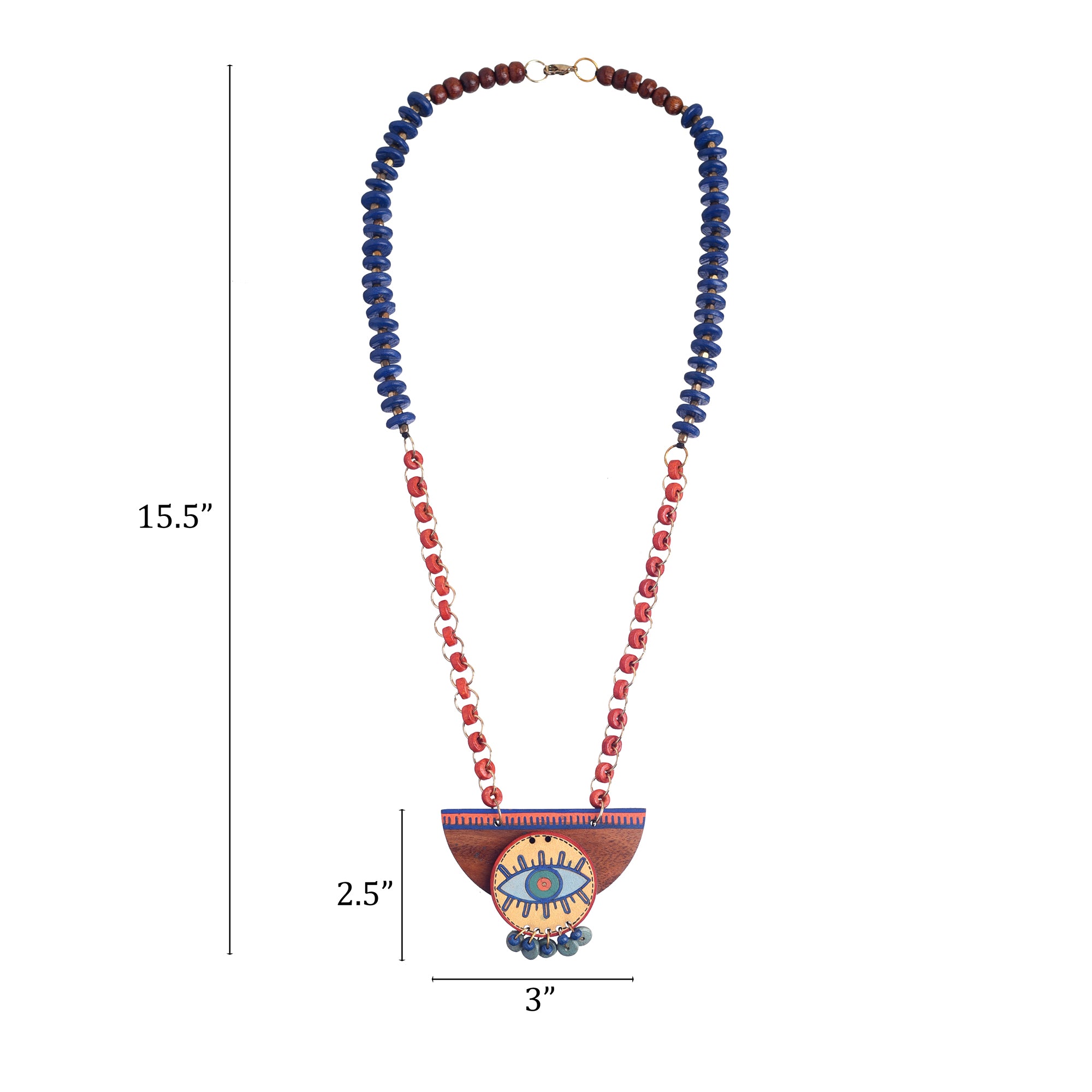 Evil Eye' Round-C Handcrafted Tribal Dhokra Necklace