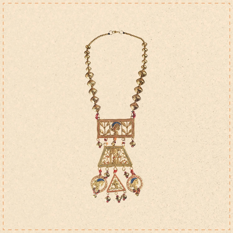 The Empress' Kingdom Handcrafted Necklace (Blue)