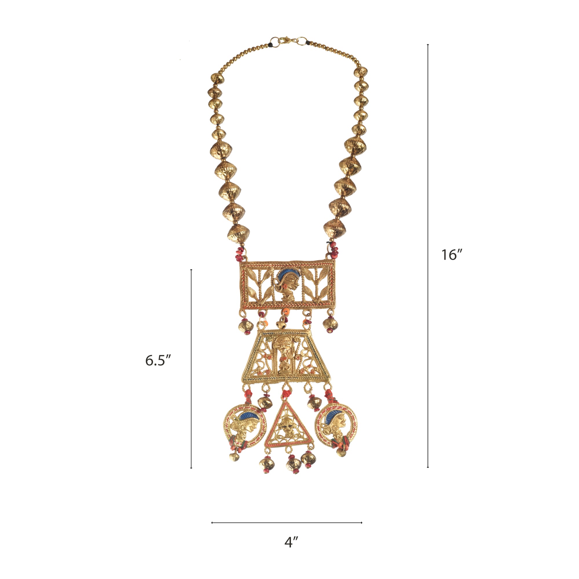 The Empress' Kingdom Handcrafted Necklace (Blue)