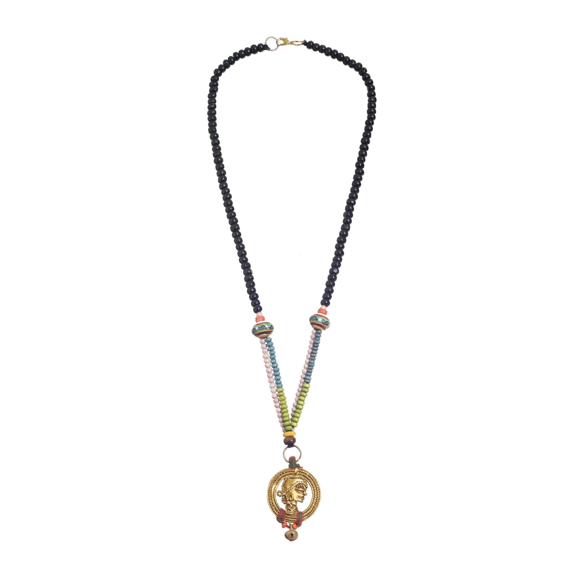 Henna Sunburst Pendant Handcrafted Ethnic Necklace