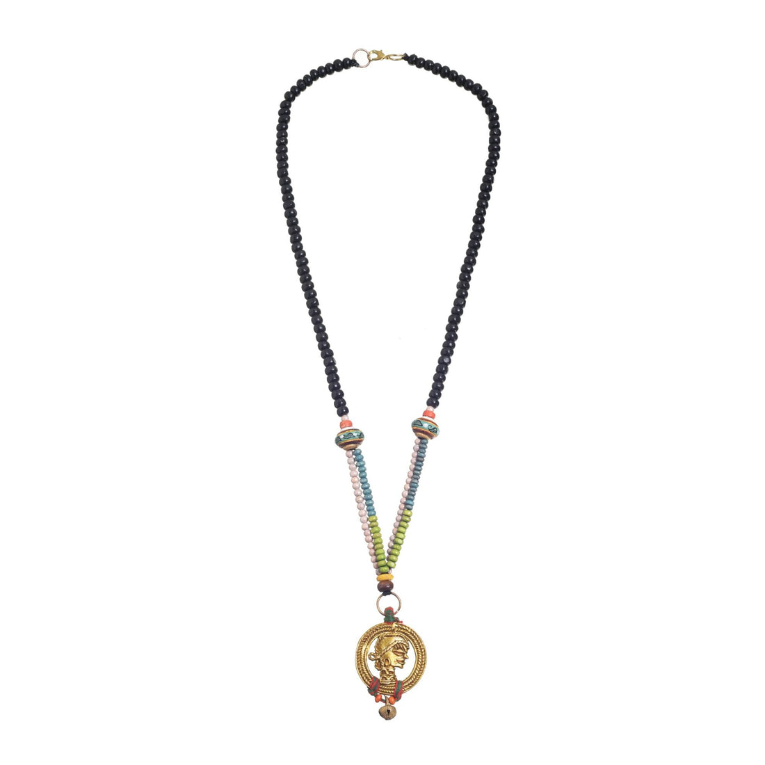Henna Sunburst Pendant Handcrafted Ethnic Necklace
