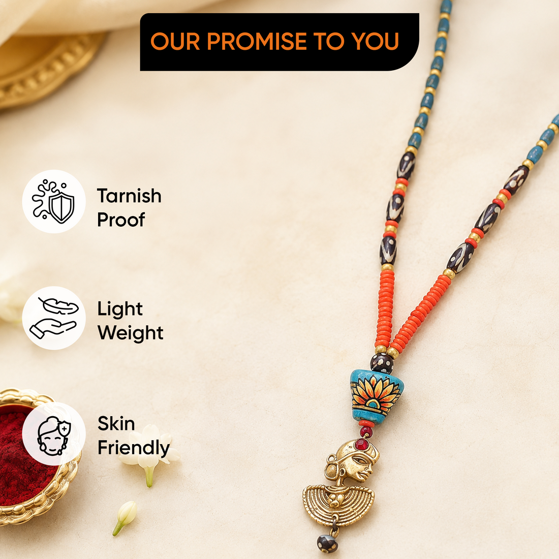Gypsy Wanderer Talisman Handcrafted Ethnic Necklace