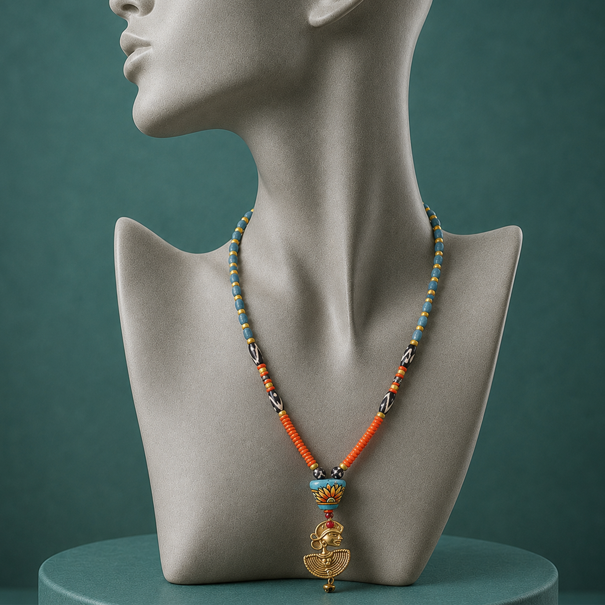 Gypsy Wanderer Talisman Handcrafted Ethnic Necklace