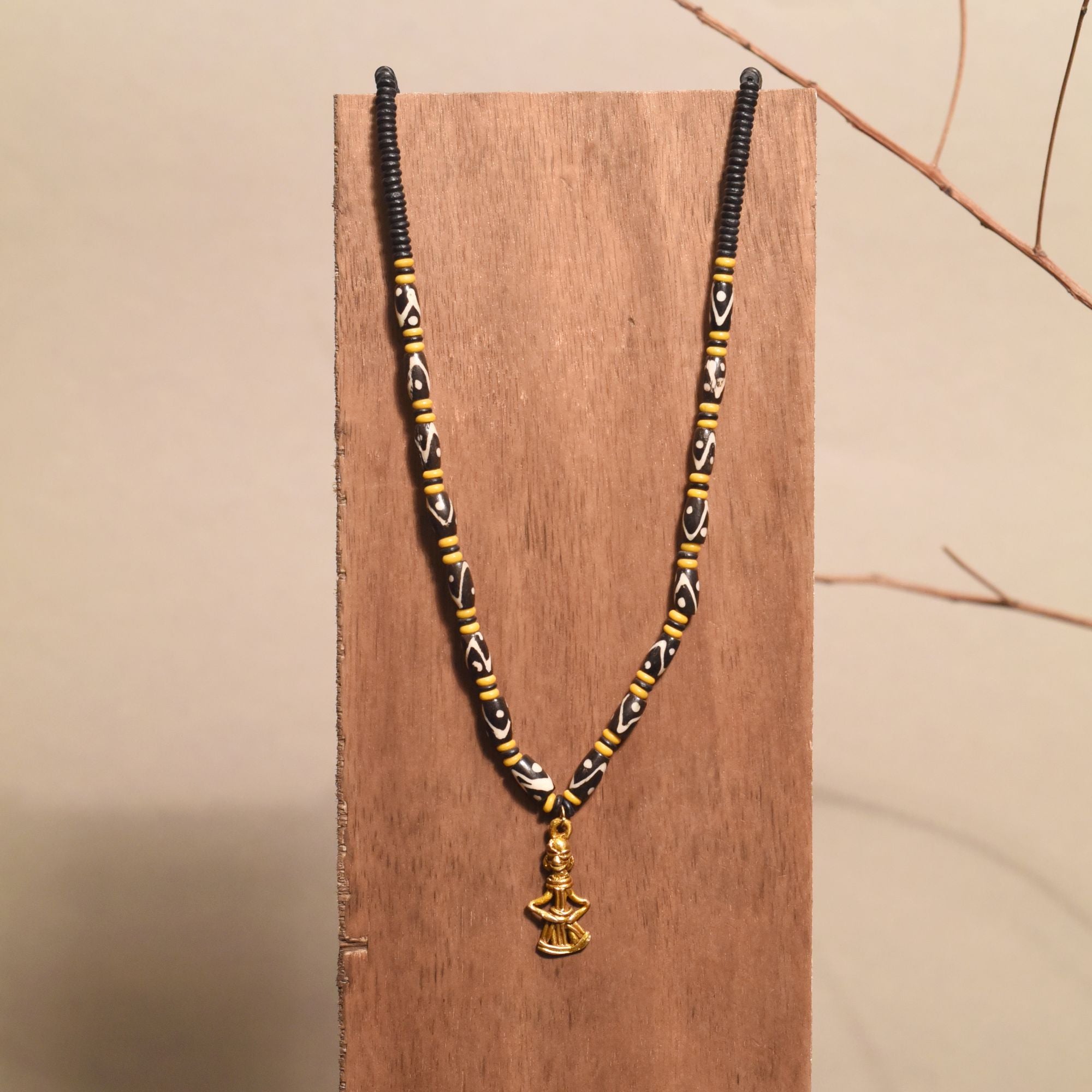 Sunlit Meadow Medallion Handcrafted Ethnic Necklace