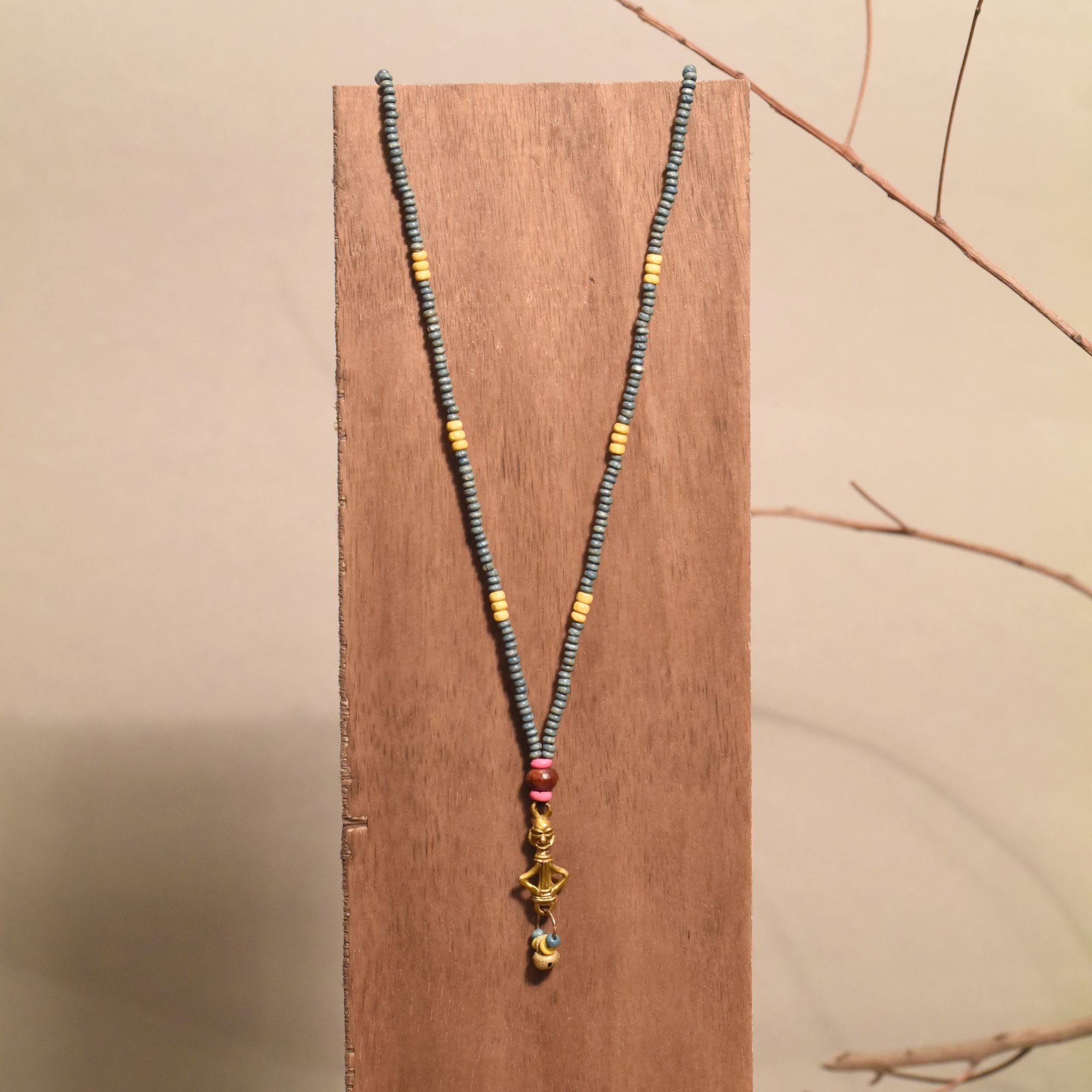 Fiesta Of Colors Pendant Handcrafted Ethnic Necklace