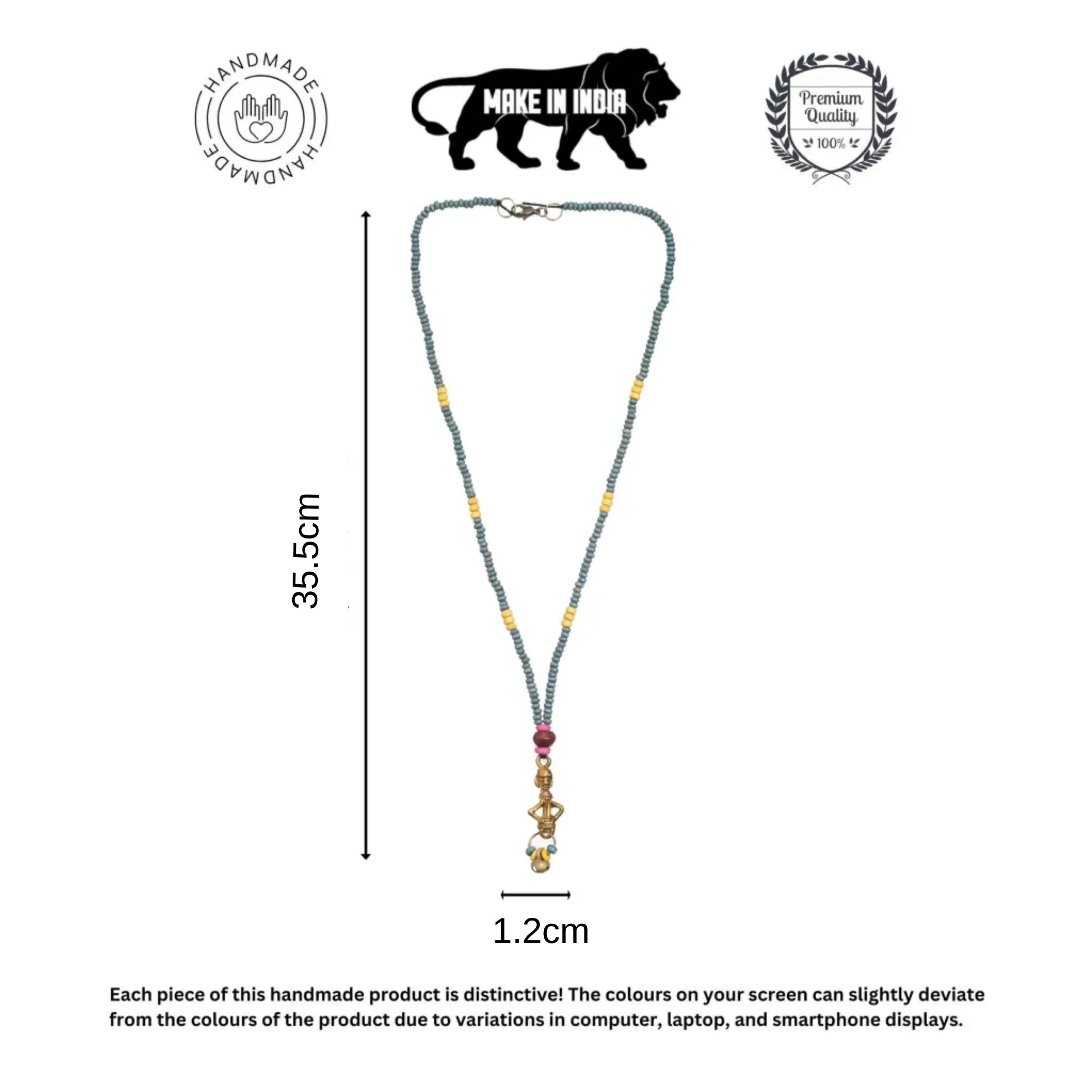 Fiesta Of Colors Pendant Handcrafted Ethnic Necklace