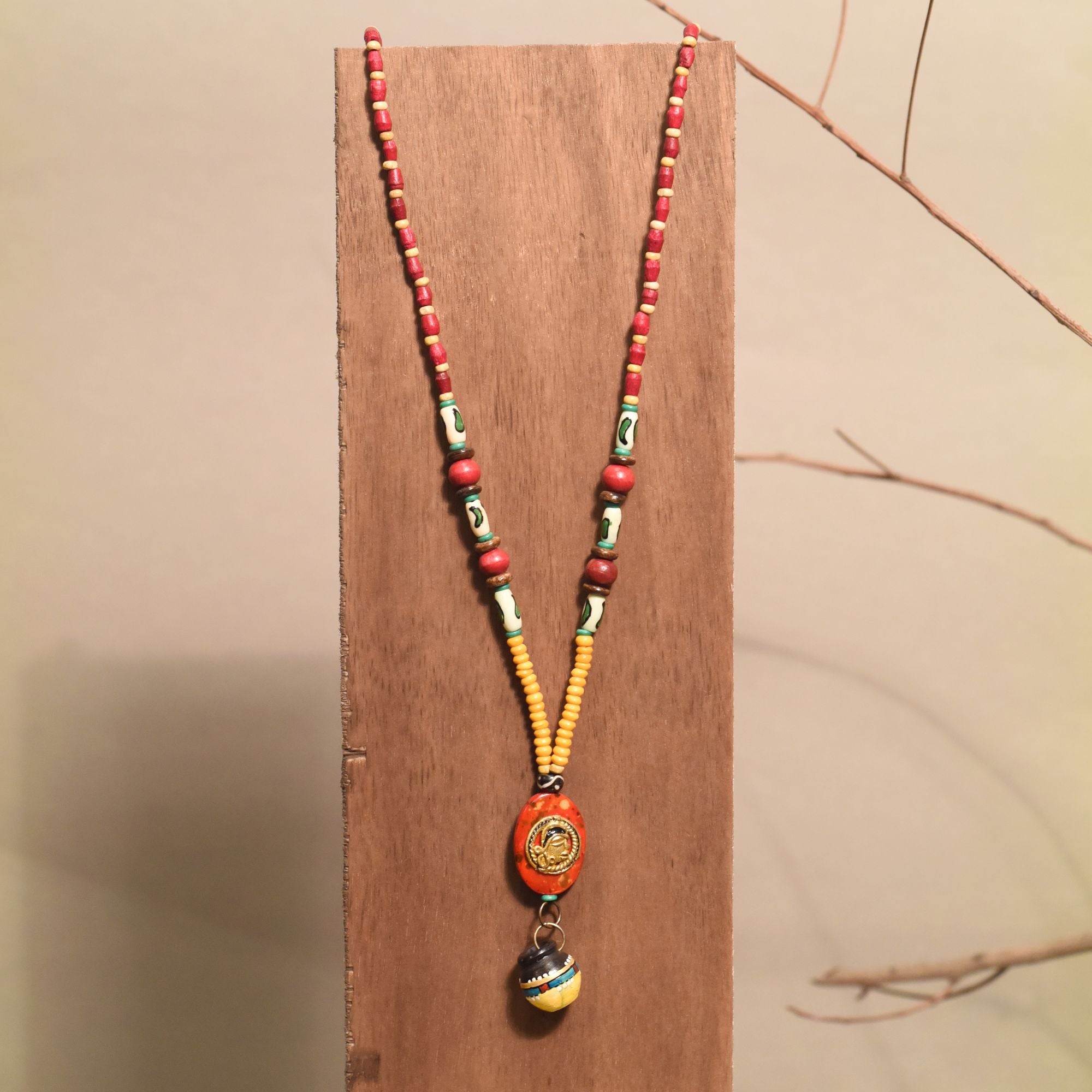 Carnival Colorburst  Handcrafted Ethnic Necklace