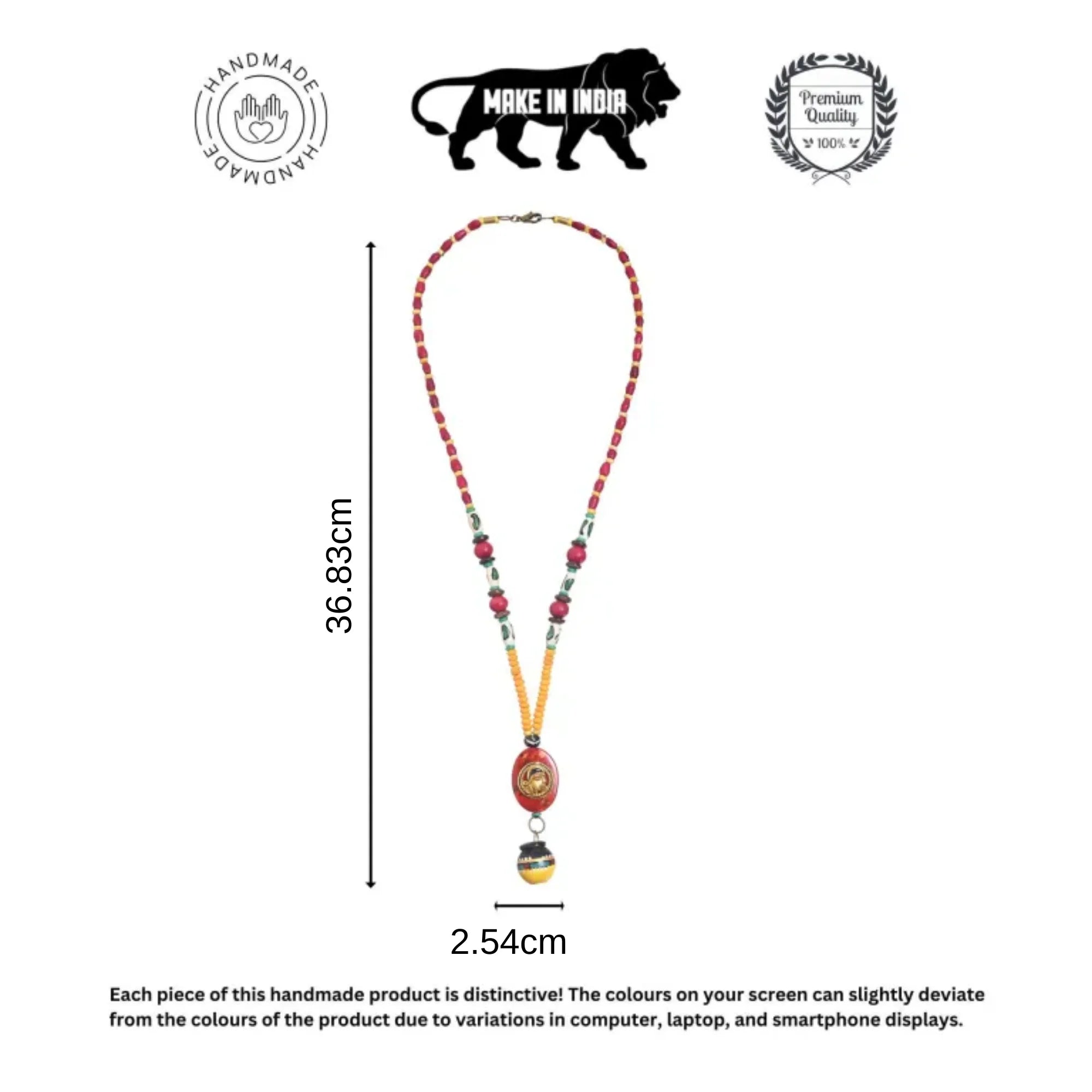 Carnival Colorburst  Handcrafted Ethnic Necklace