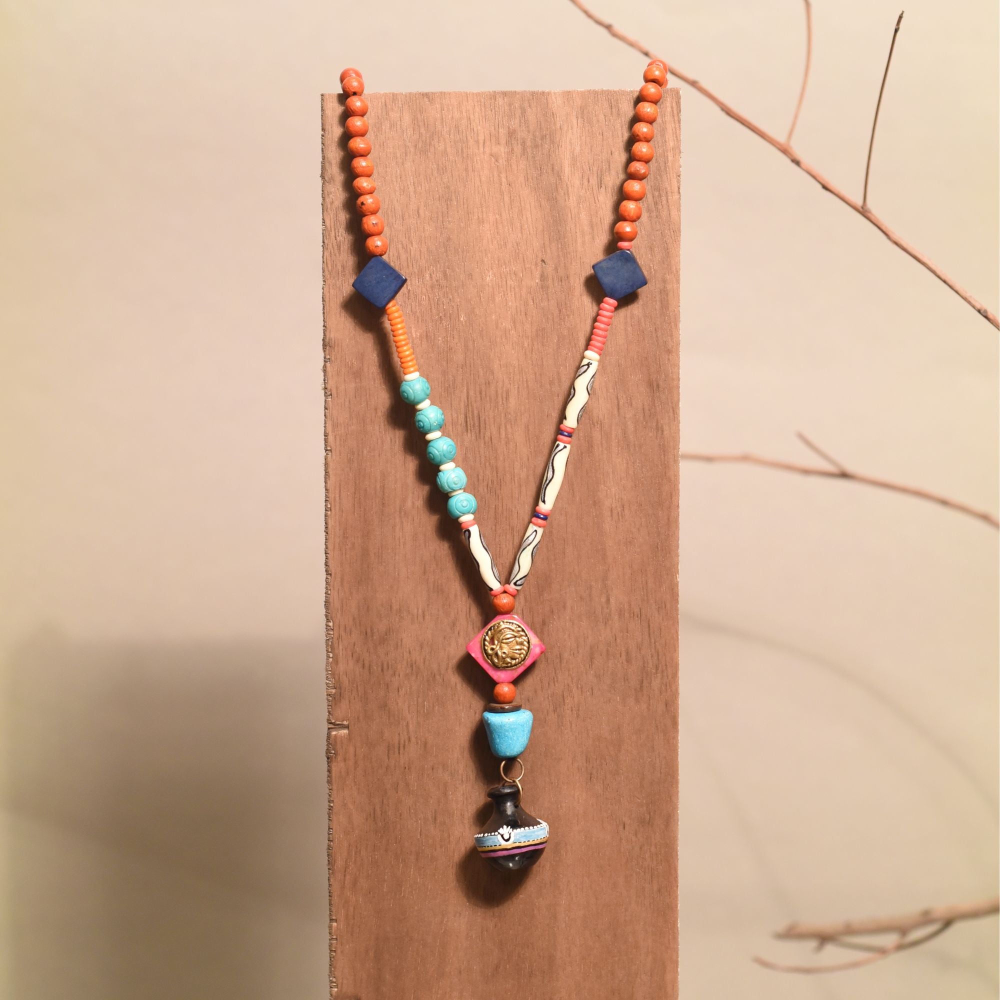 Wanderlust Dreamcatcher Lariat Handcrafted Ethnic Necklace
