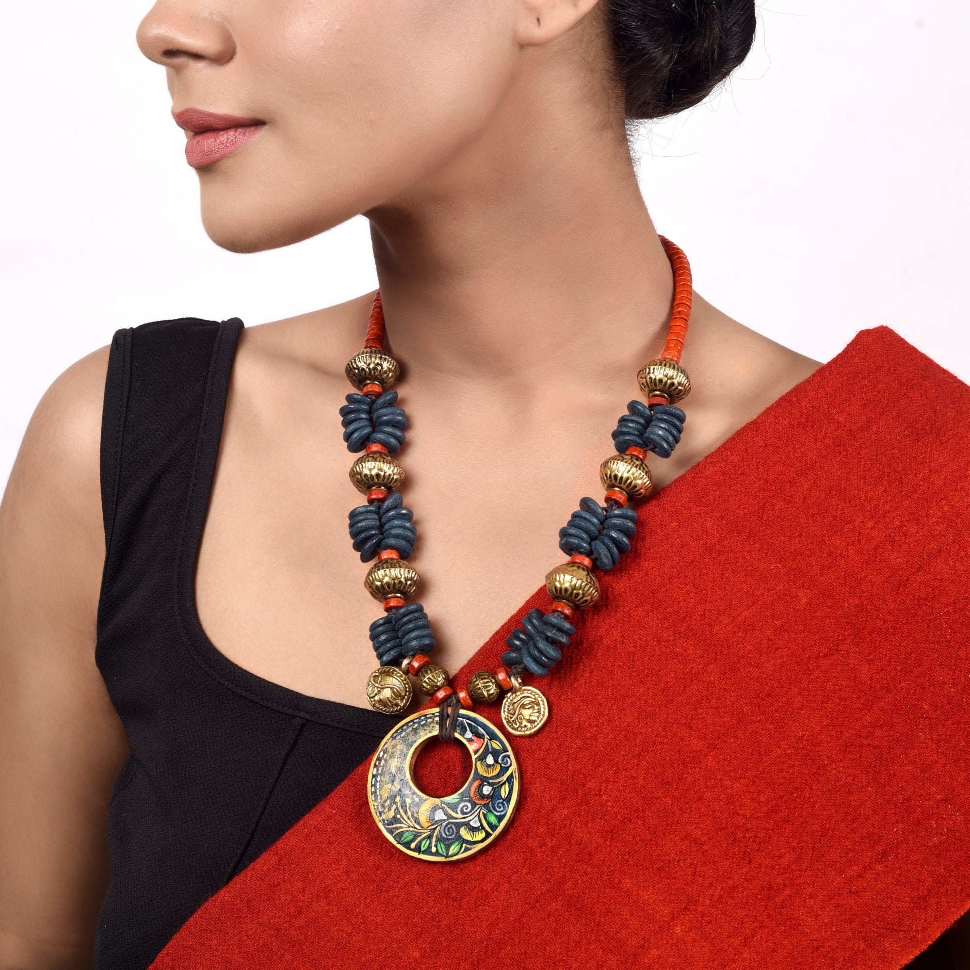 Blue Petal Blossom Necklace