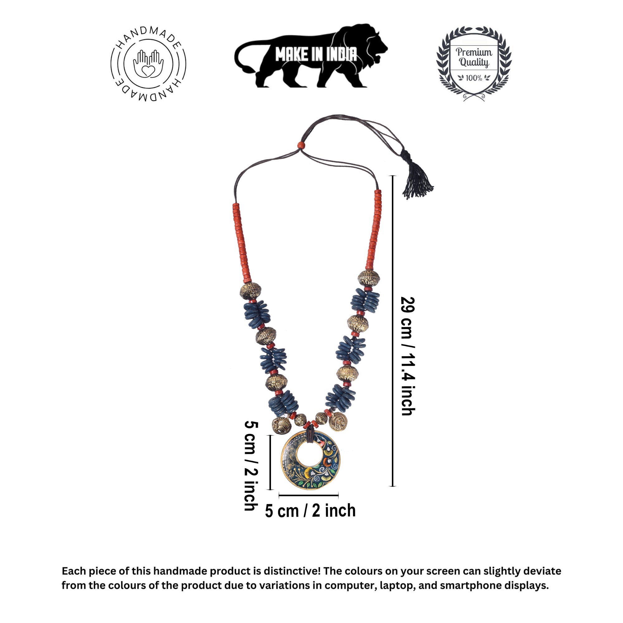 Blue Petal Blossom Necklace