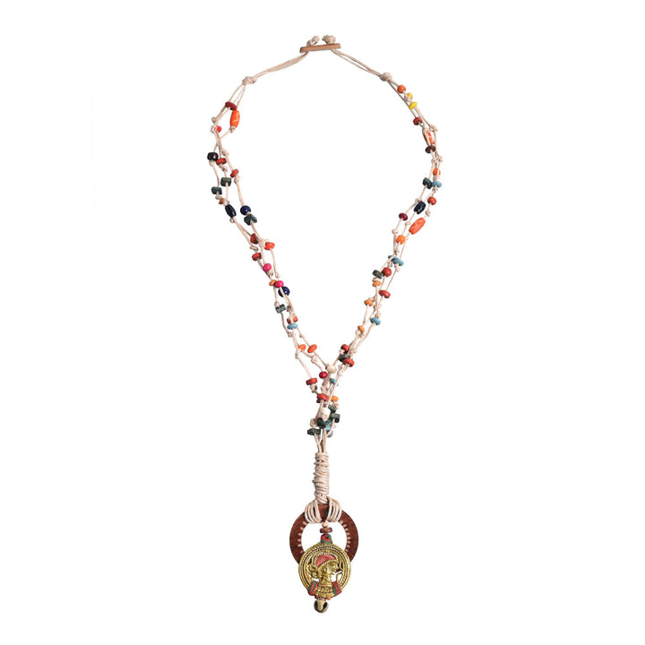 Controlled Chaos: Handcrafted Wooden Loop Necklace
