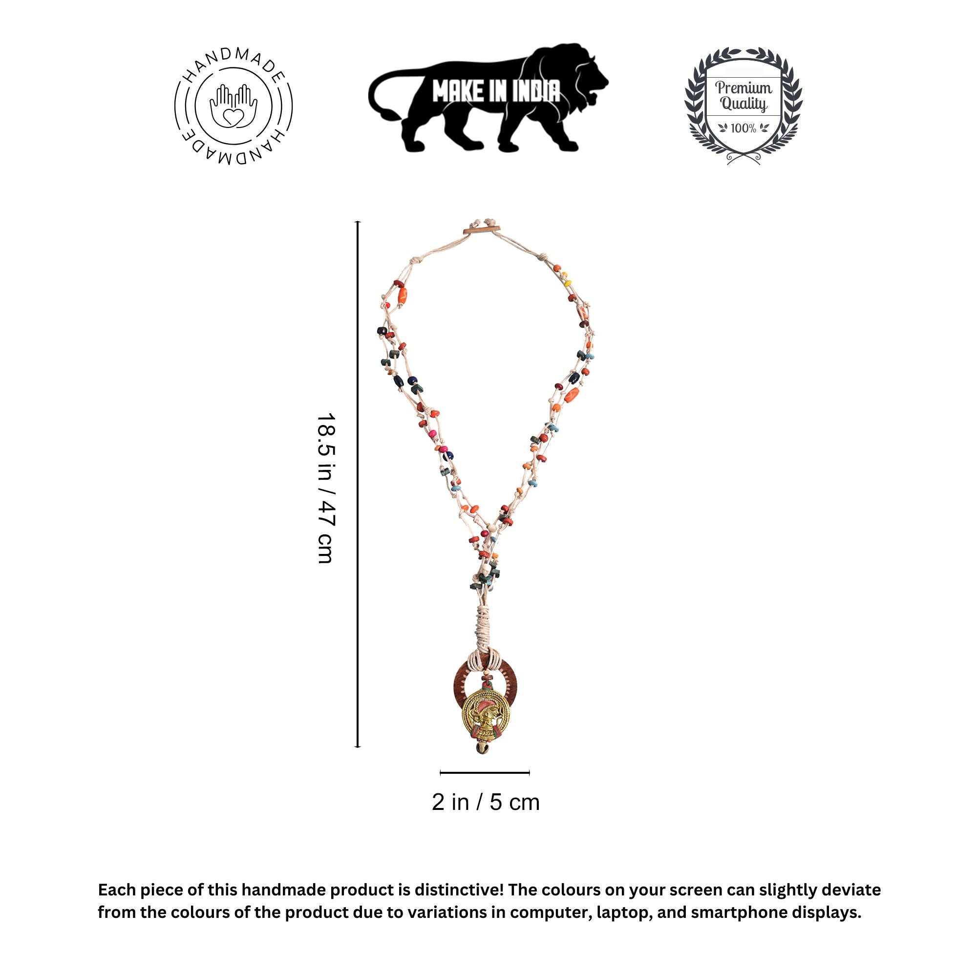 Controlled Chaos: Handcrafted Wooden Loop Necklace