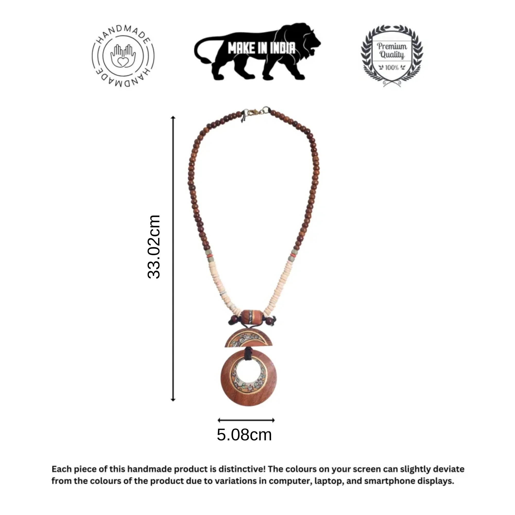 Whimsical Woodland Pendant Handcrafted Ethnic Necklace