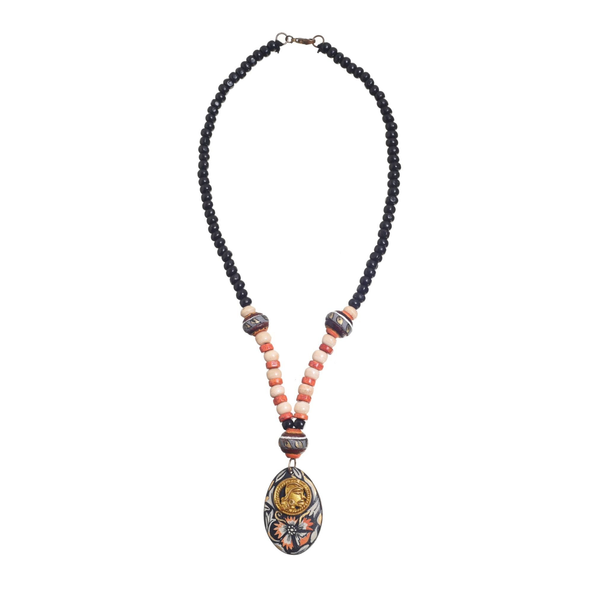 Carnival Colorburst Pendant Handcrafted Ethnic Necklace