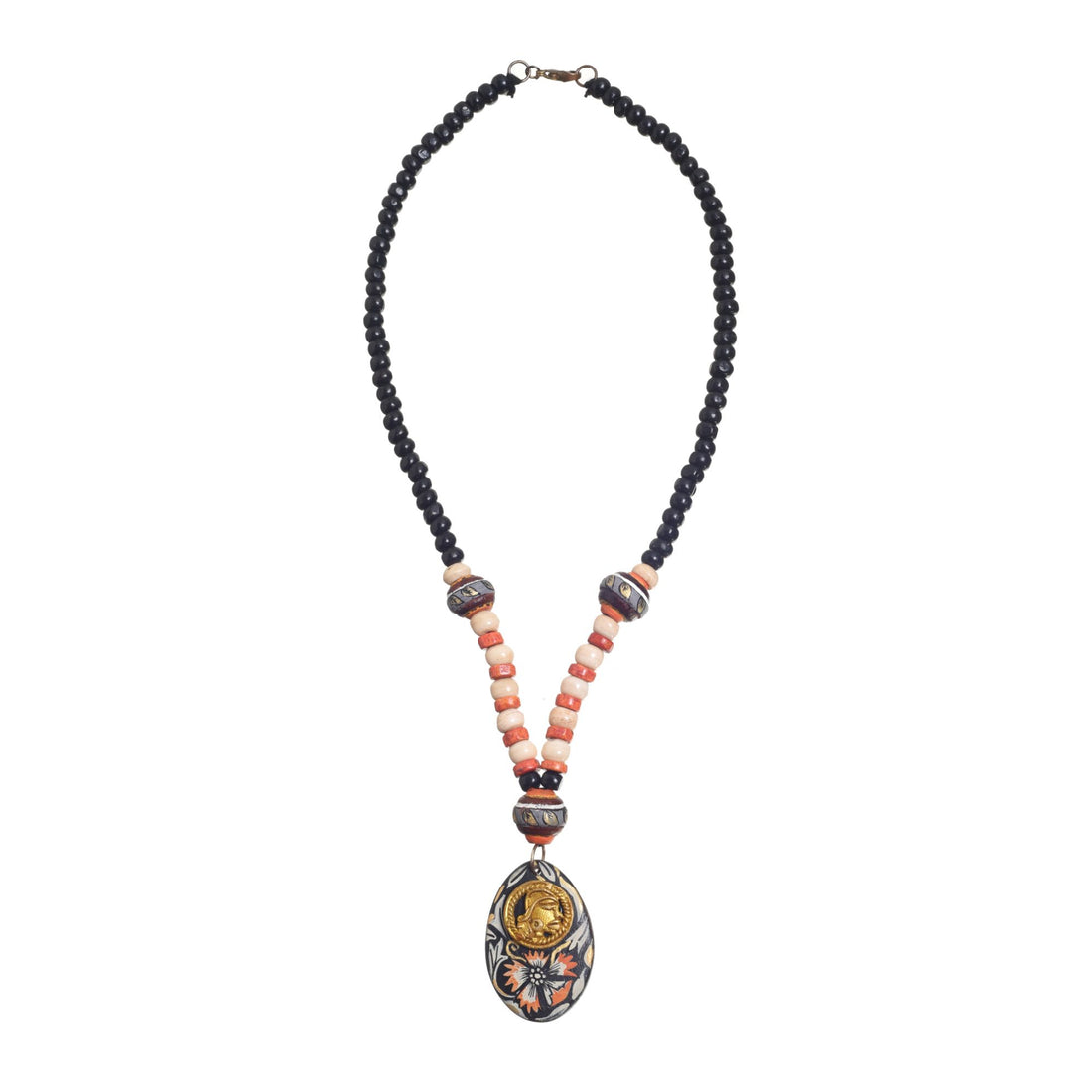Carnival Colorburst Pendant Handcrafted Ethnic Necklace
