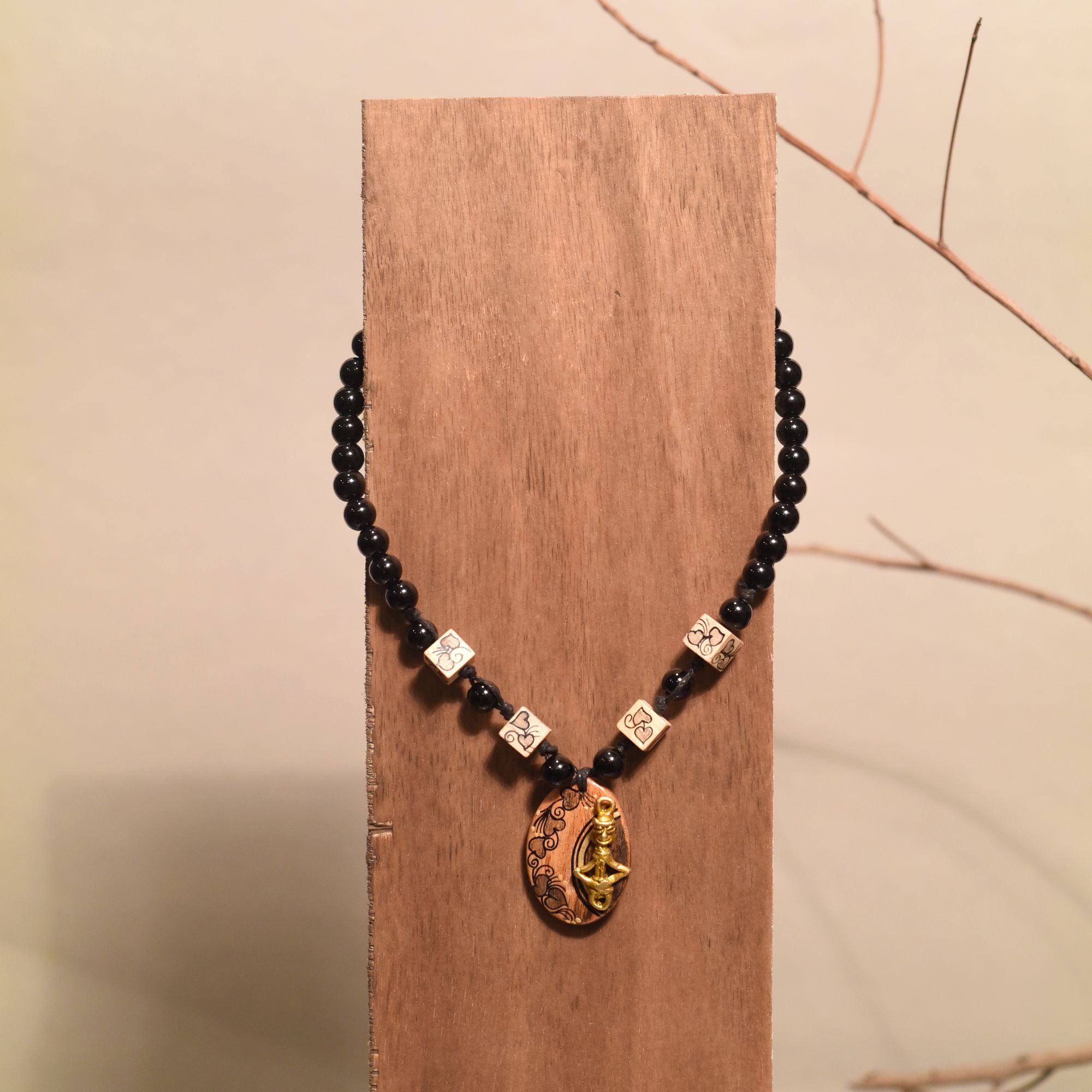 Mystic Moonstone Amulet Handcrafted Ethnic Necklace