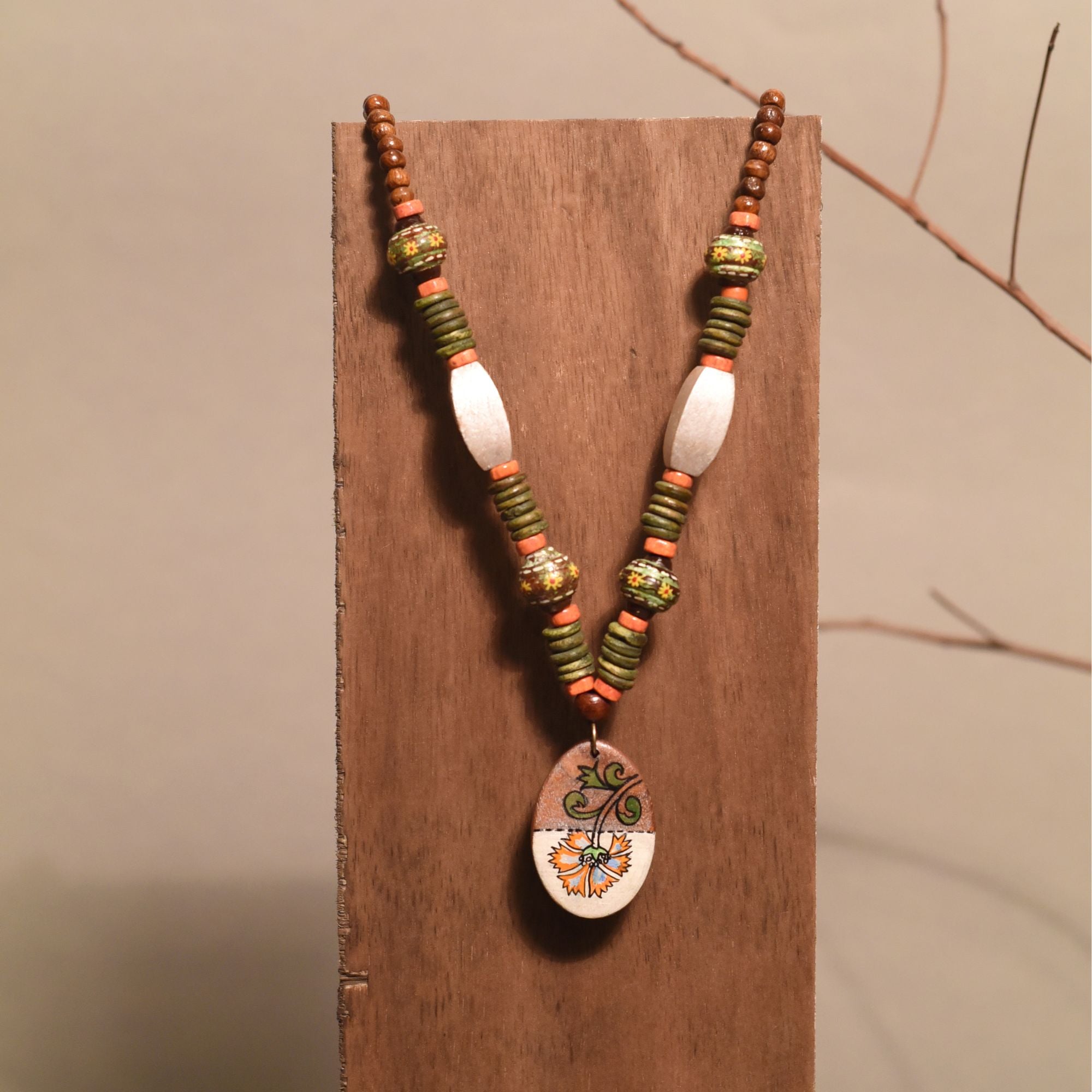 Folkloric Fantasy  Handcrafted Ethnic Necklace