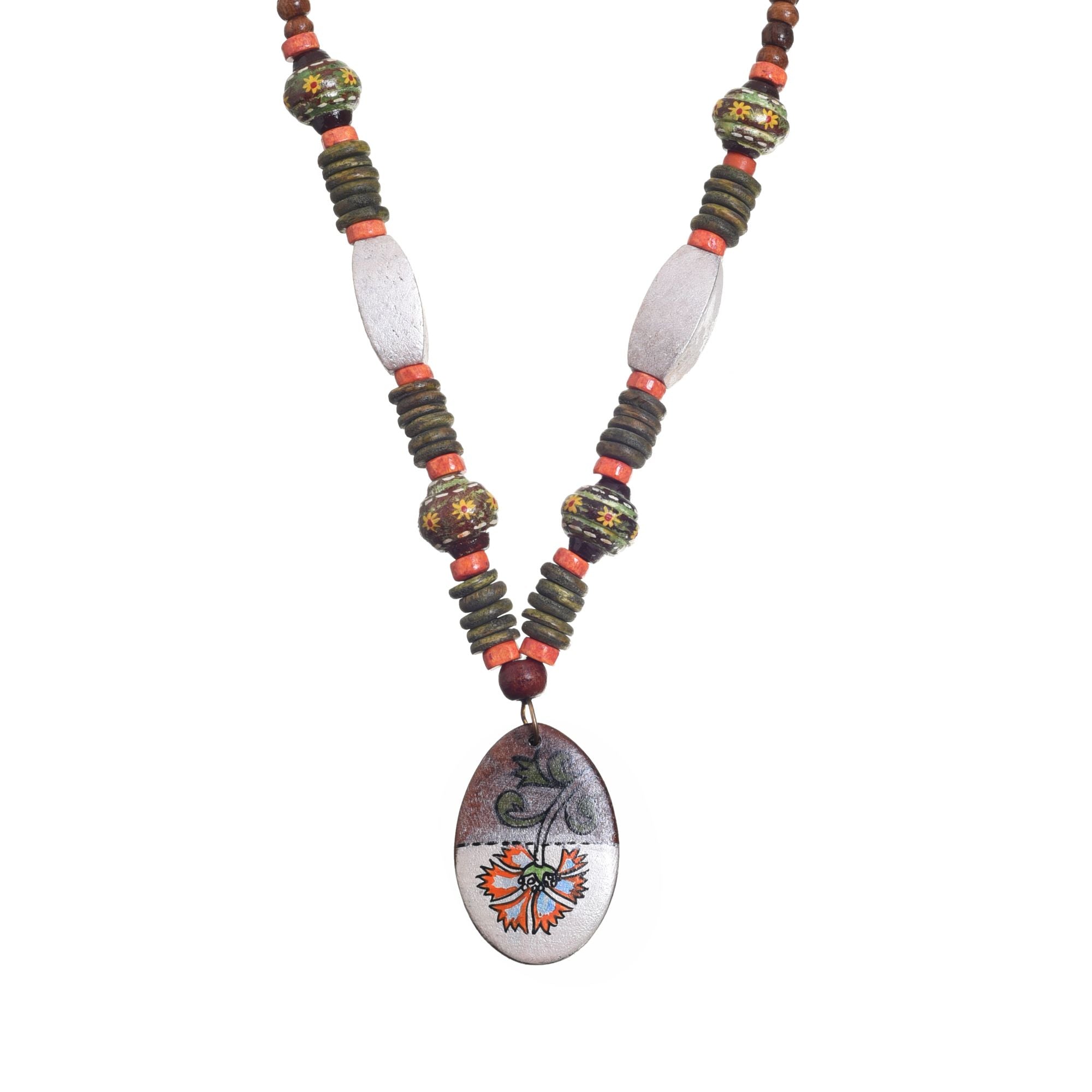 Folkloric Fantasy  Handcrafted Ethnic Necklace