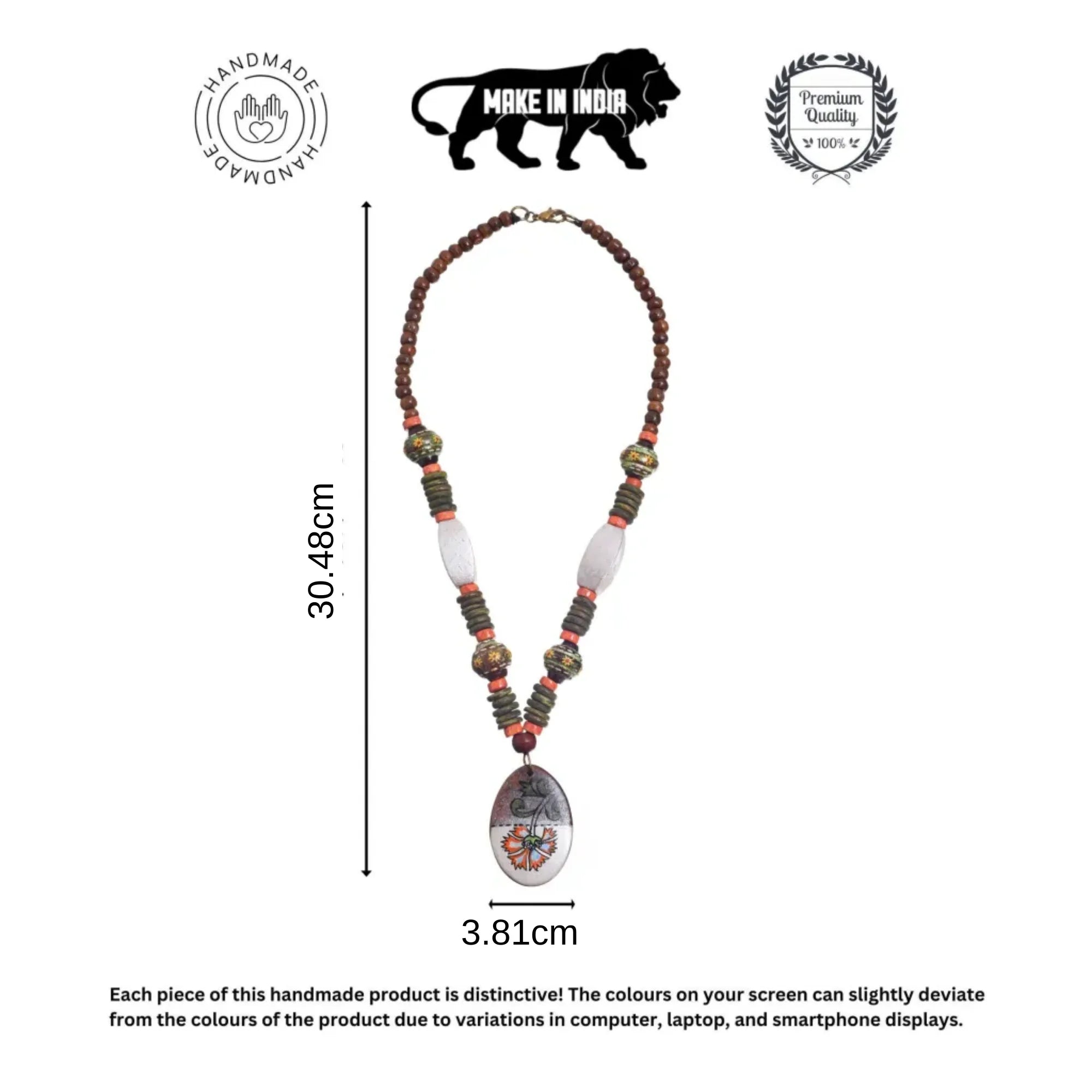 Folkloric Fantasy  Handcrafted Ethnic Necklace