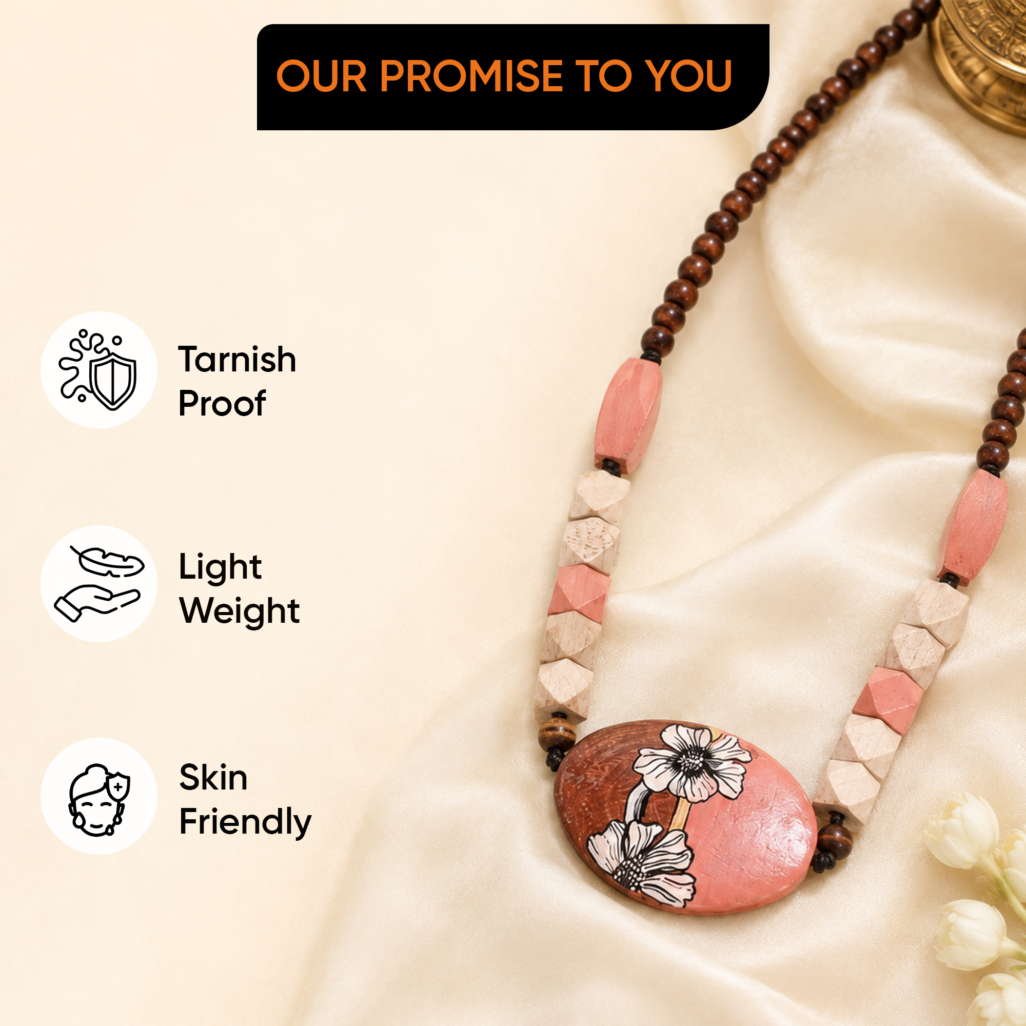 Artisanal Sunburst Medallion Handcrafted Ethnic Necklace