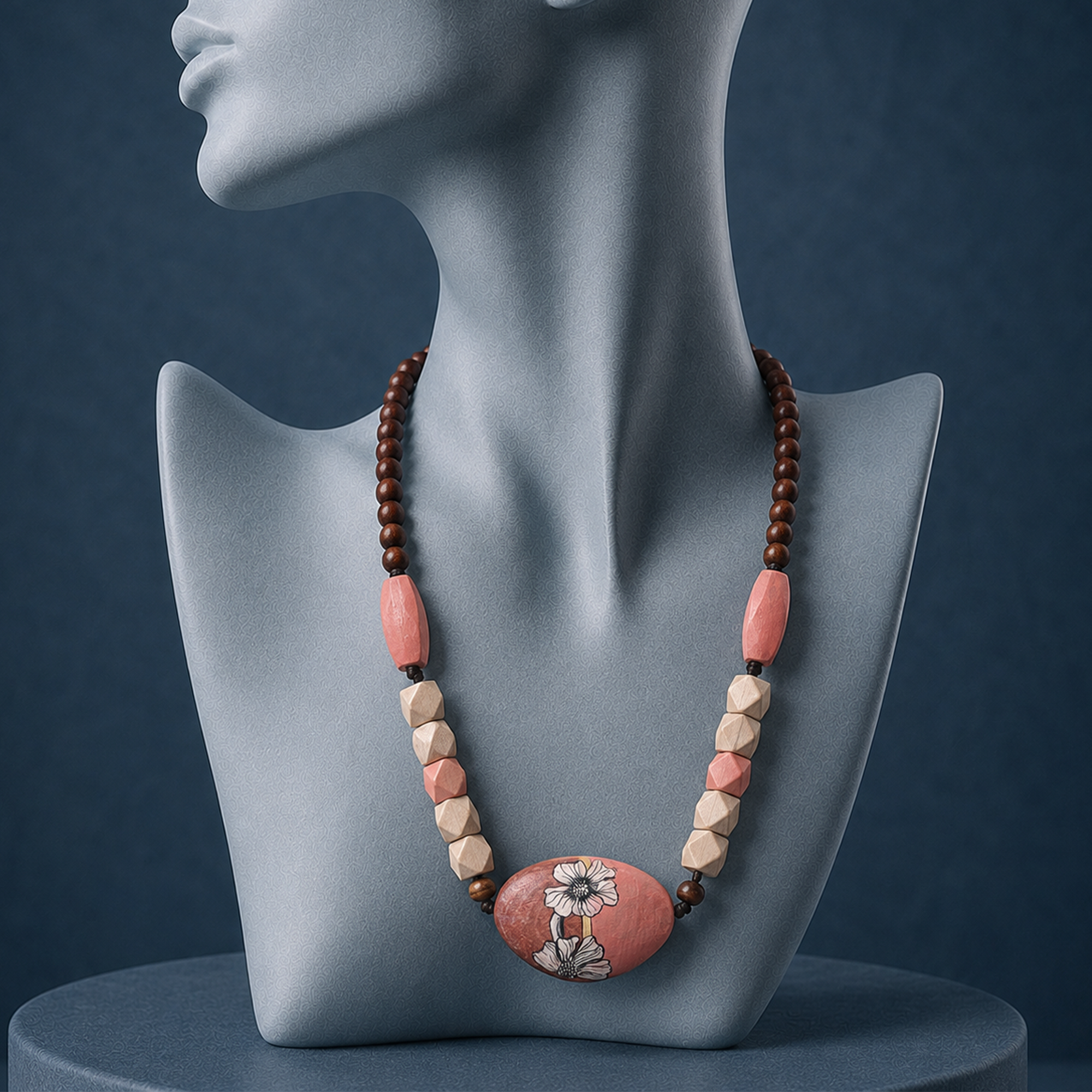 Artisanal Sunburst Medallion Handcrafted Ethnic Necklace