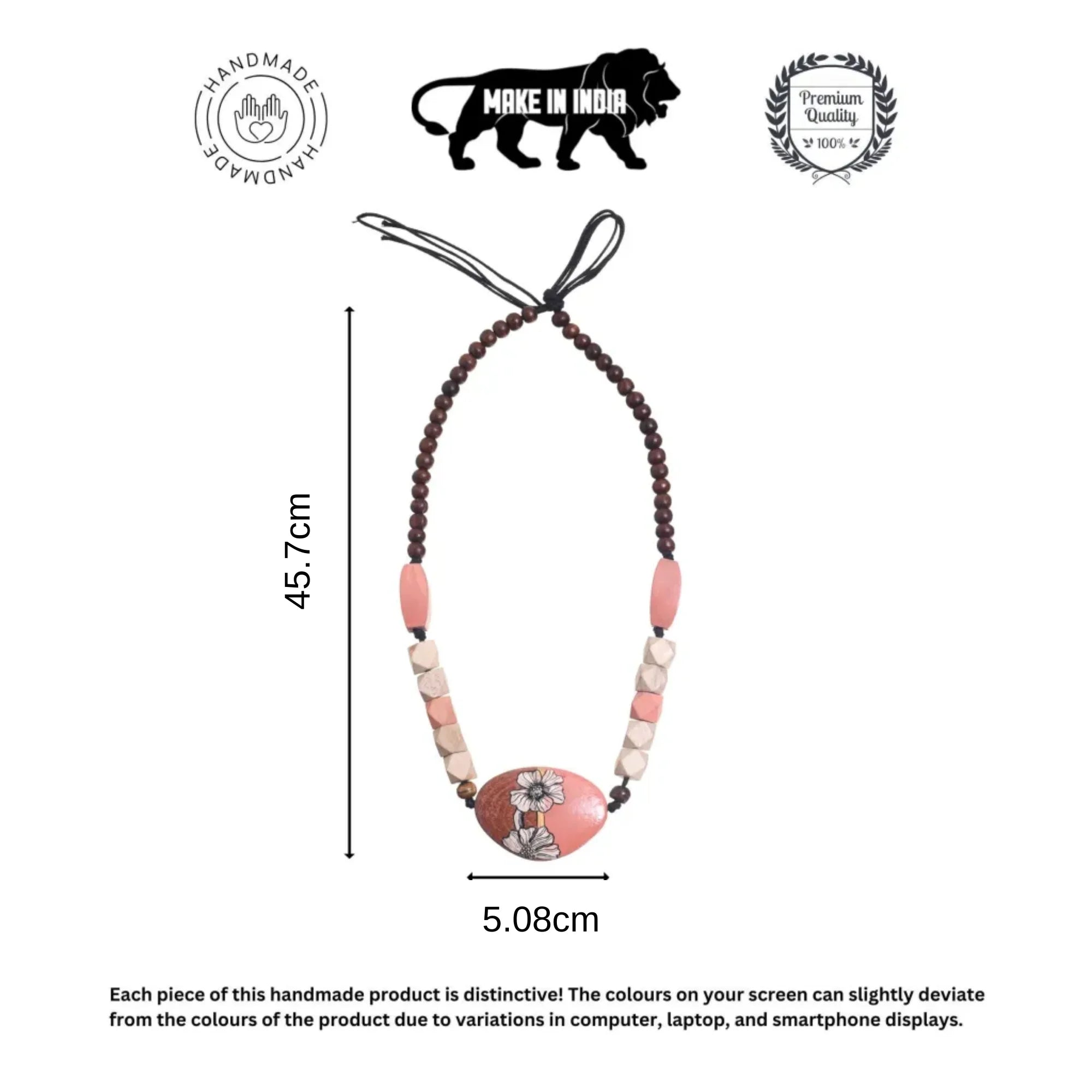 Artisanal Sunburst Medallion Handcrafted Ethnic Necklace