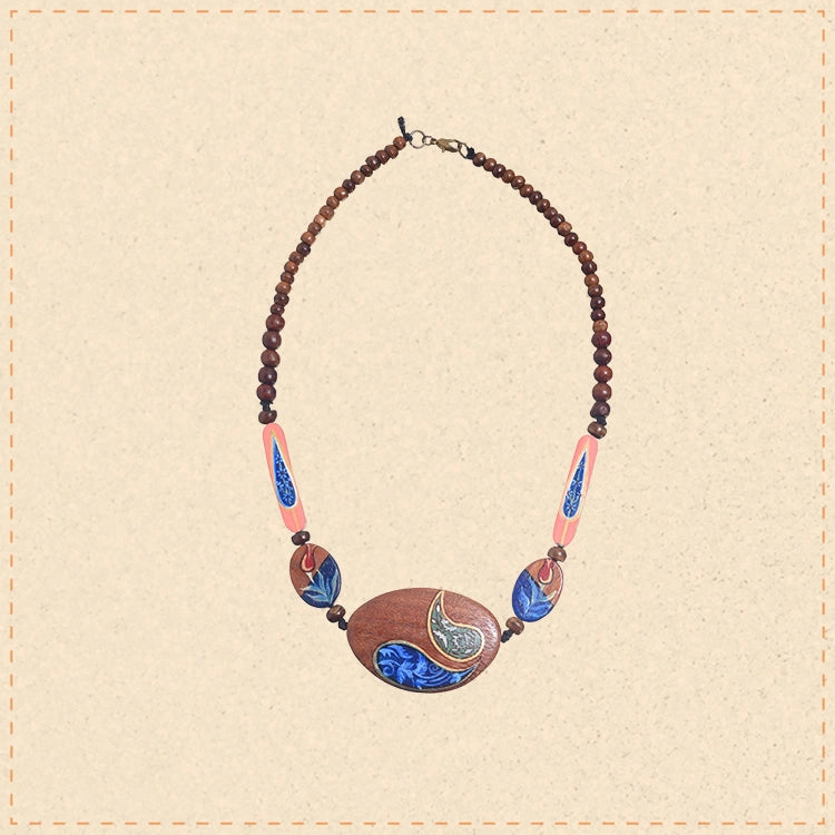 Harmony Mandala Amulet Handcrafted Ethnic Necklace