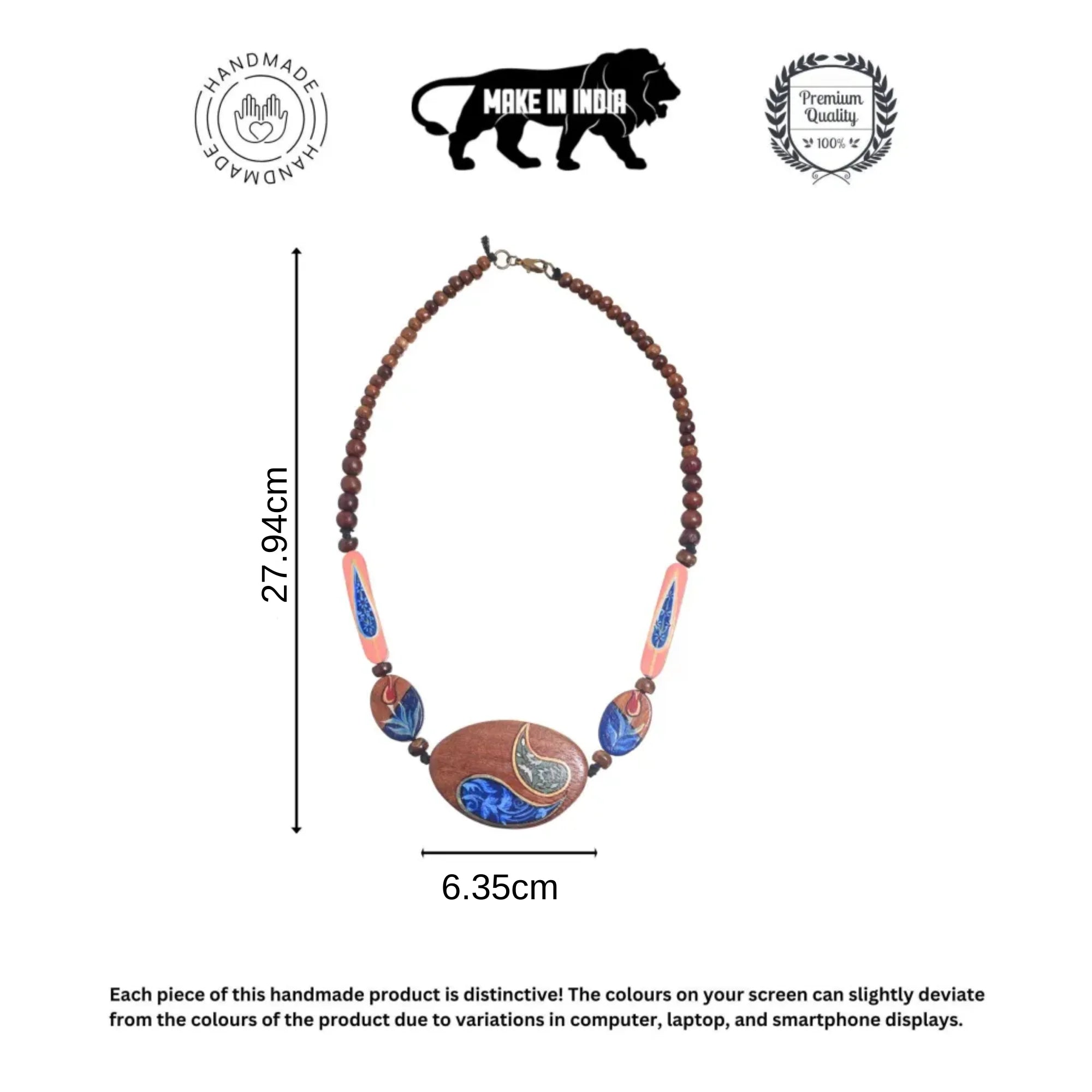 Harmony Mandala Amulet Handcrafted Ethnic Necklace