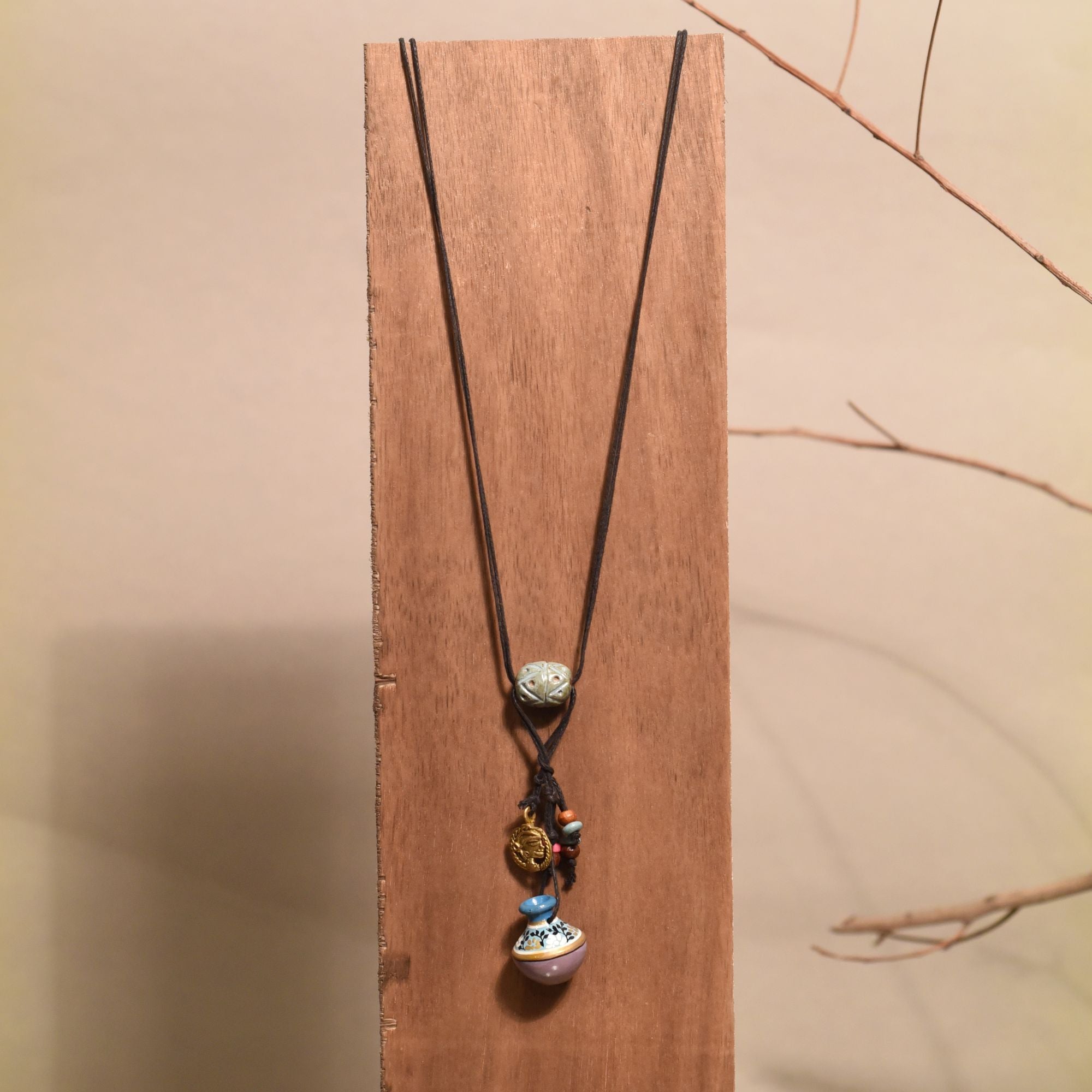 Mystical Mandala Pendant Handcrafted Ethnic Necklace