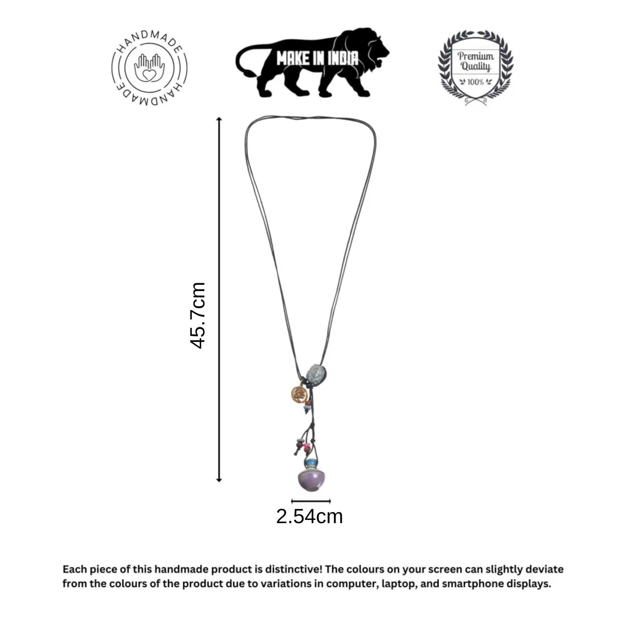 Mystical Mandala Pendant Handcrafted Ethnic Necklace