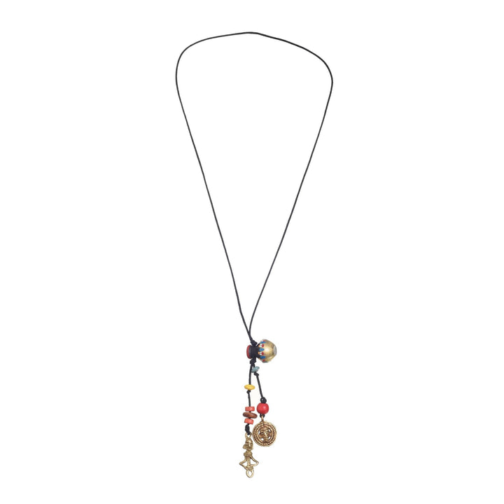 Boho Blossom Medallion Handcrafted Ethnic Necklace
