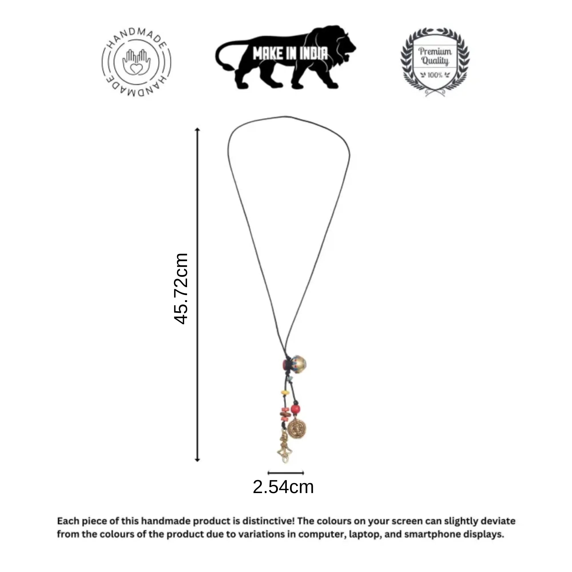 Boho Blossom Medallion Handcrafted Ethnic Necklace