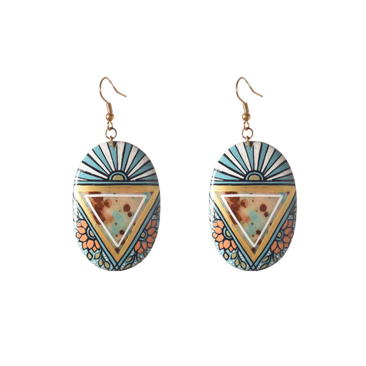 Soulful Henna Chandeliers Ethnic Earrings