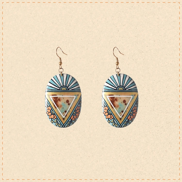 Soulful Henna Chandeliers Ethnic Earrings