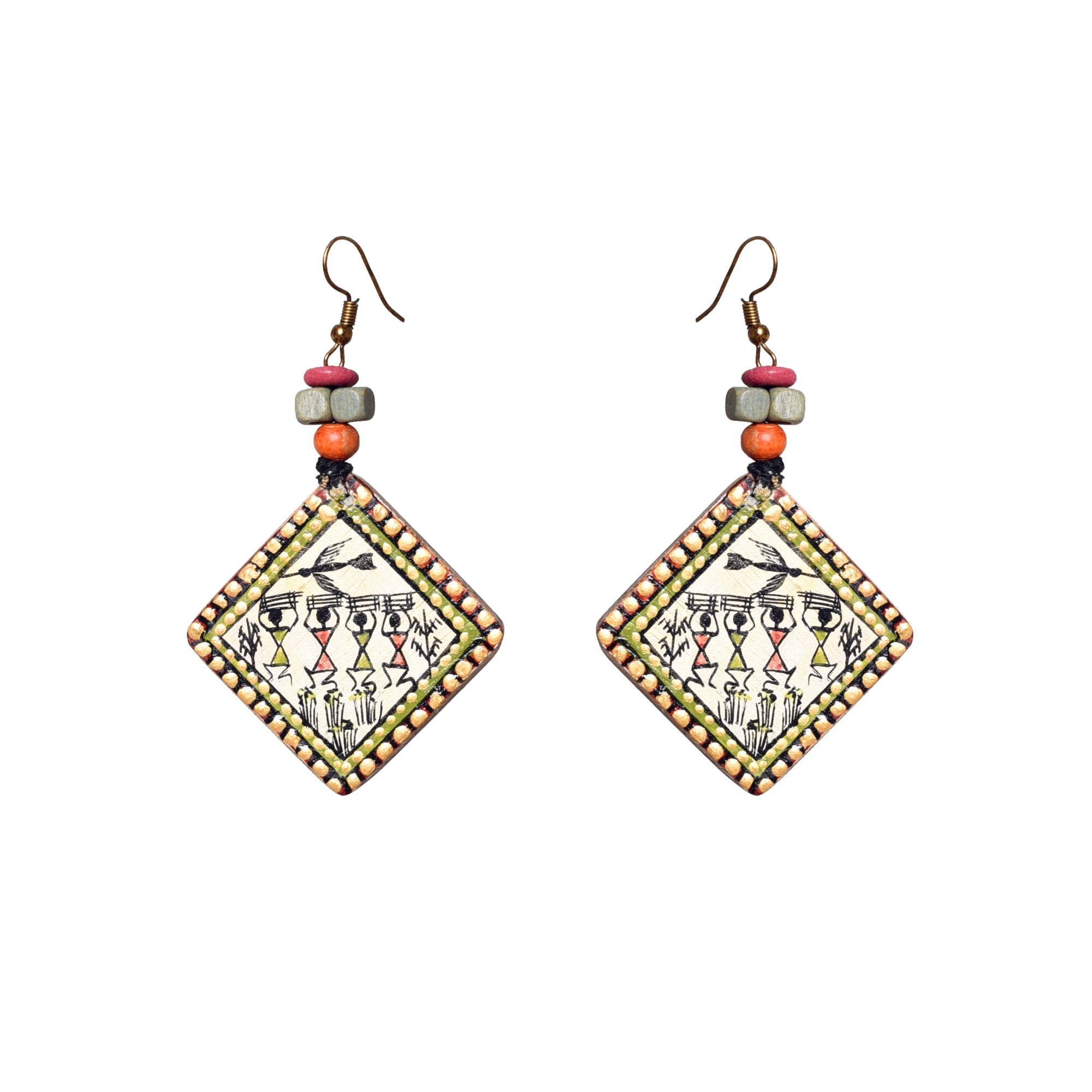 Jeda-II Tribal Art Earrings