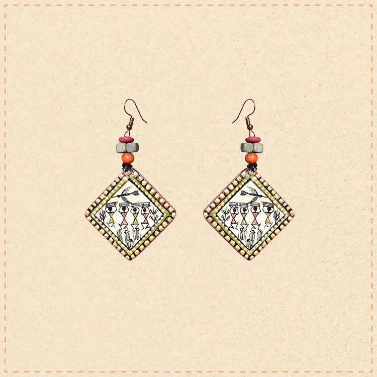 Jeda-II Tribal Art Earrings