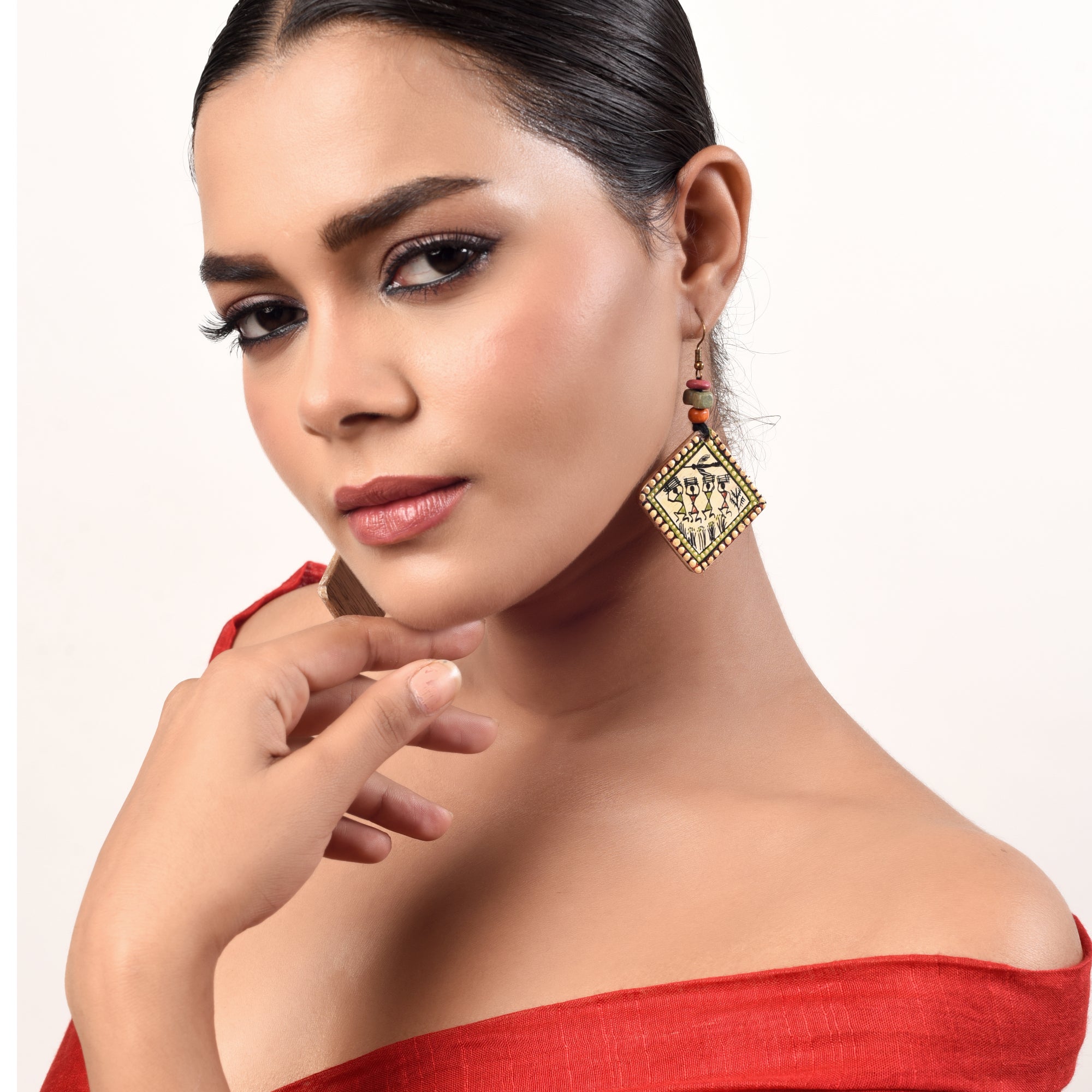 Jeda-II Tribal Art Earrings