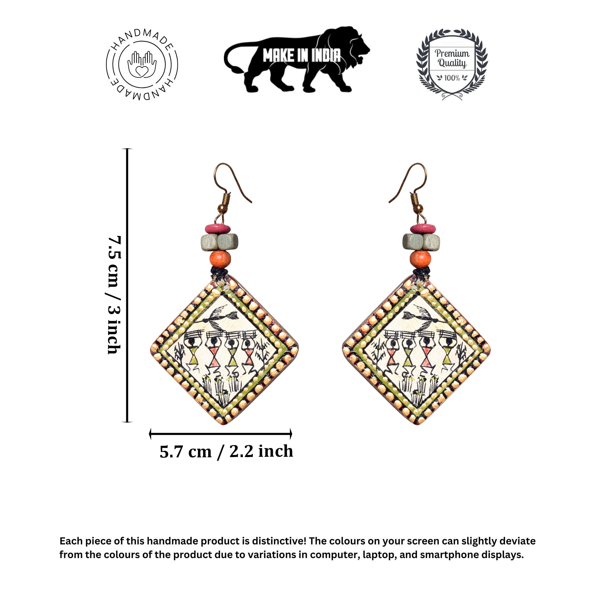 Jeda-II Tribal Art Earrings