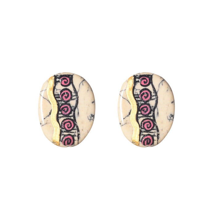 Golden Petal Blooms Ethnic Earrings