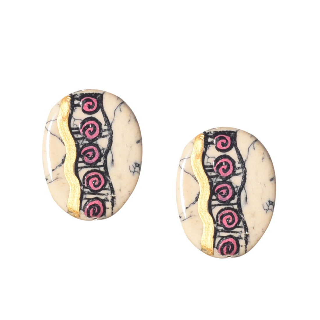 Golden Petal Blooms Ethnic Earrings