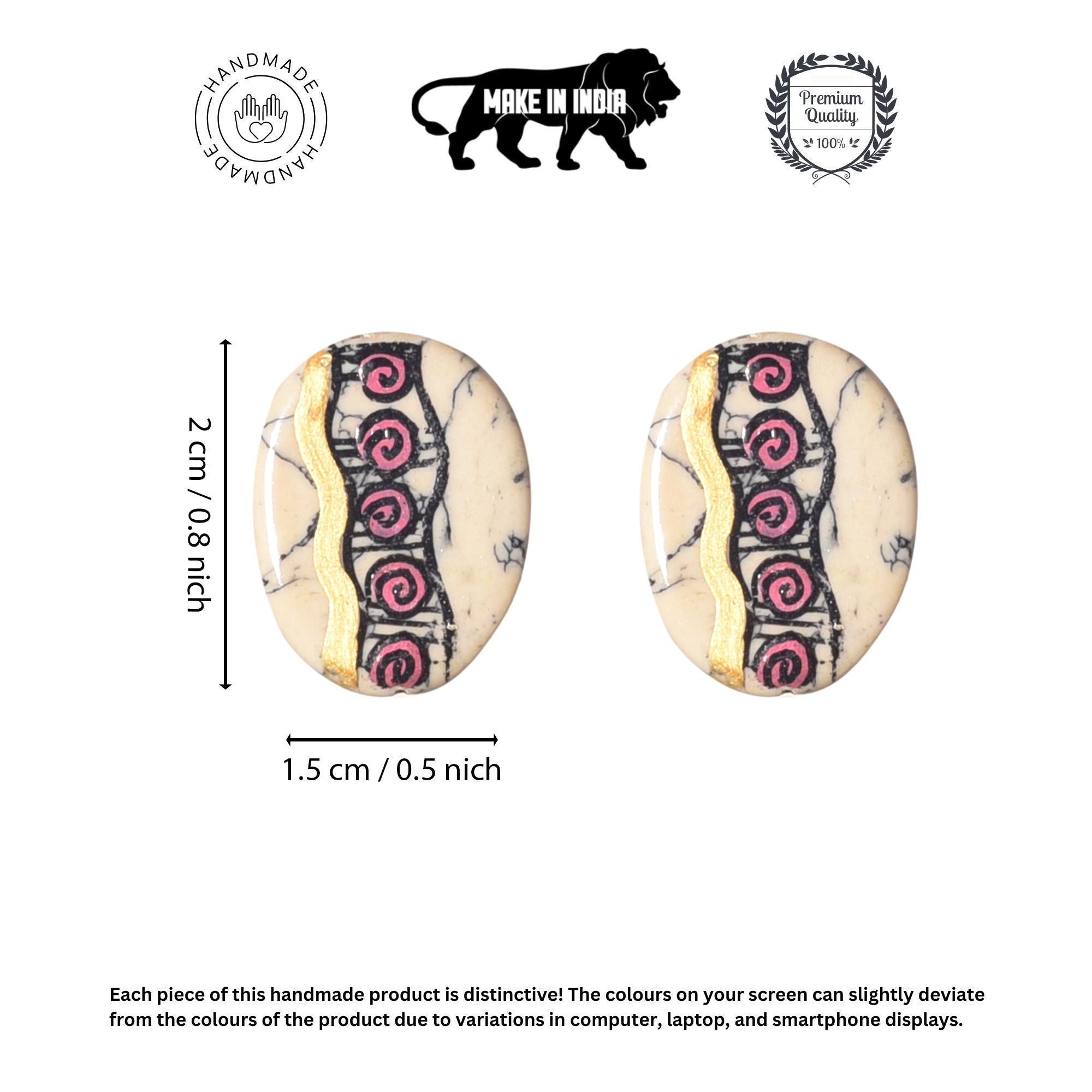 Golden Petal Blooms Ethnic Earrings