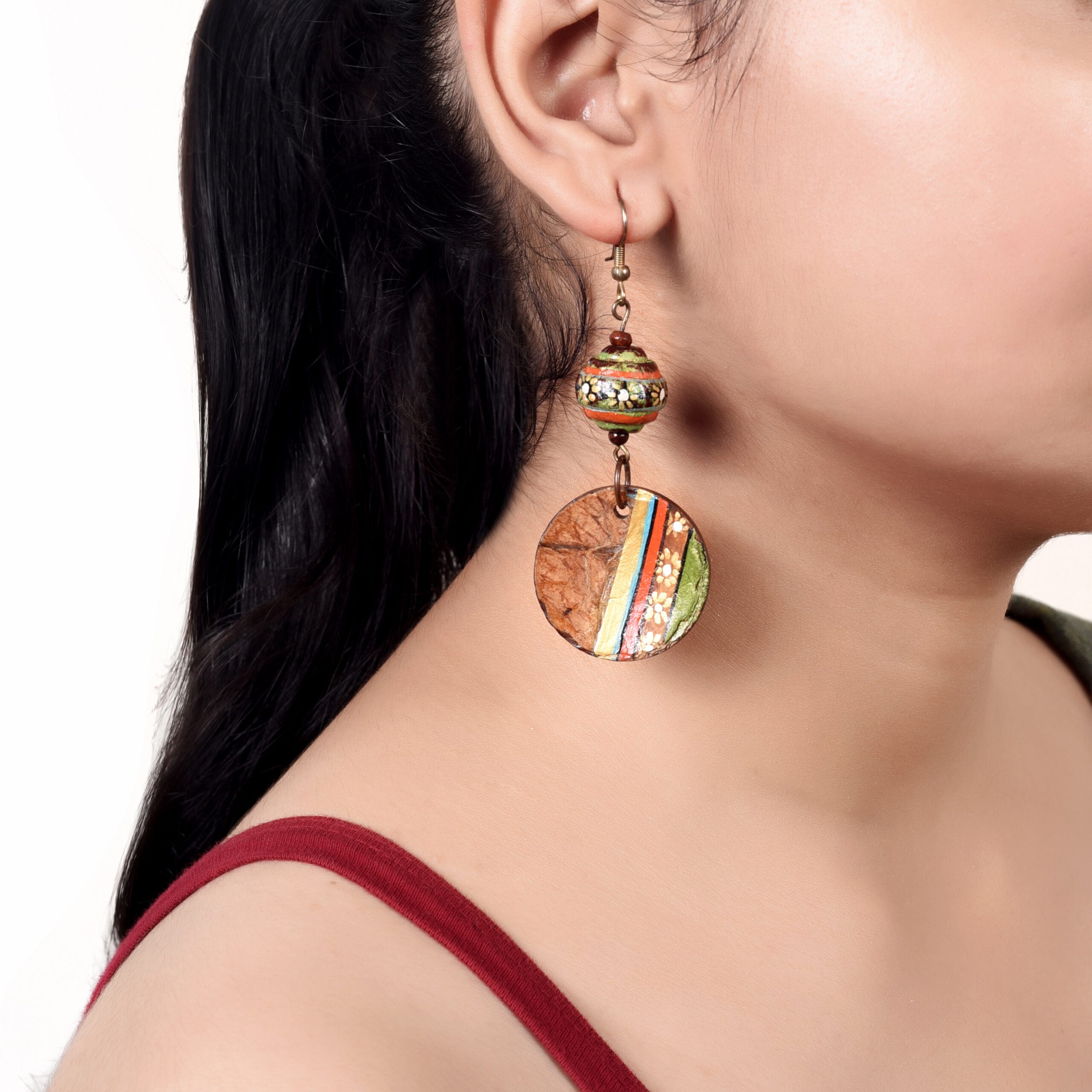 Swaying Coco Medley Ethnic Earrings