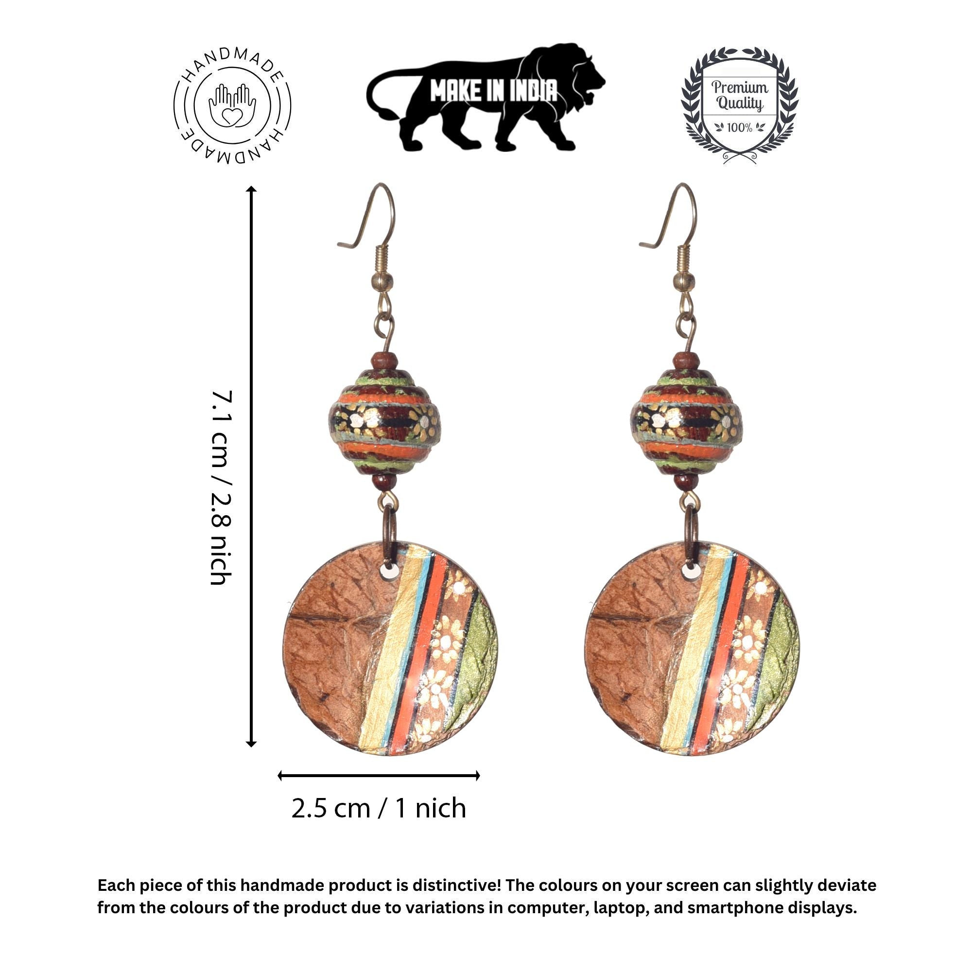 Swaying Coco Medley Ethnic Earrings