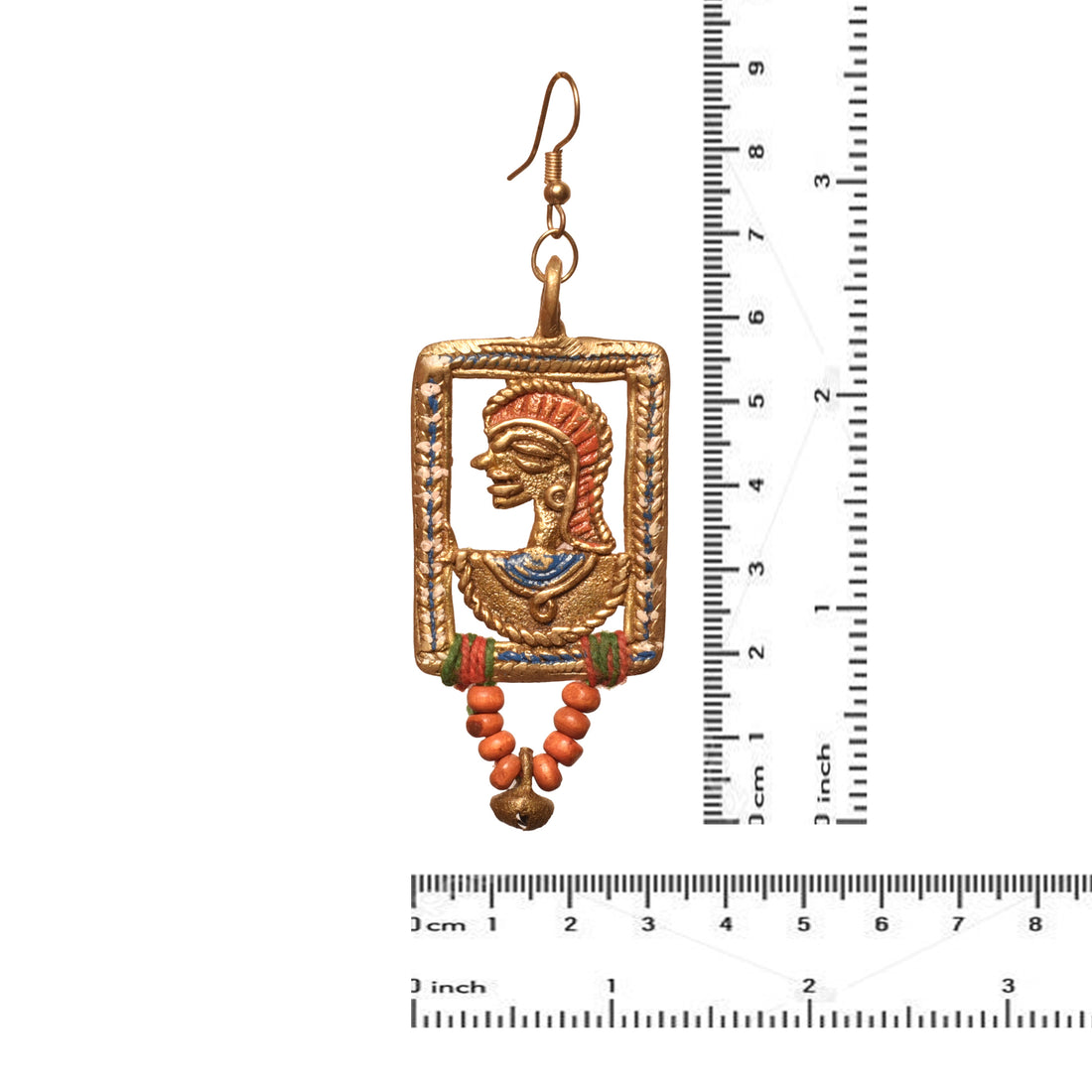 The Empress in Window Handcrafted Tribal Dhokra Earrings