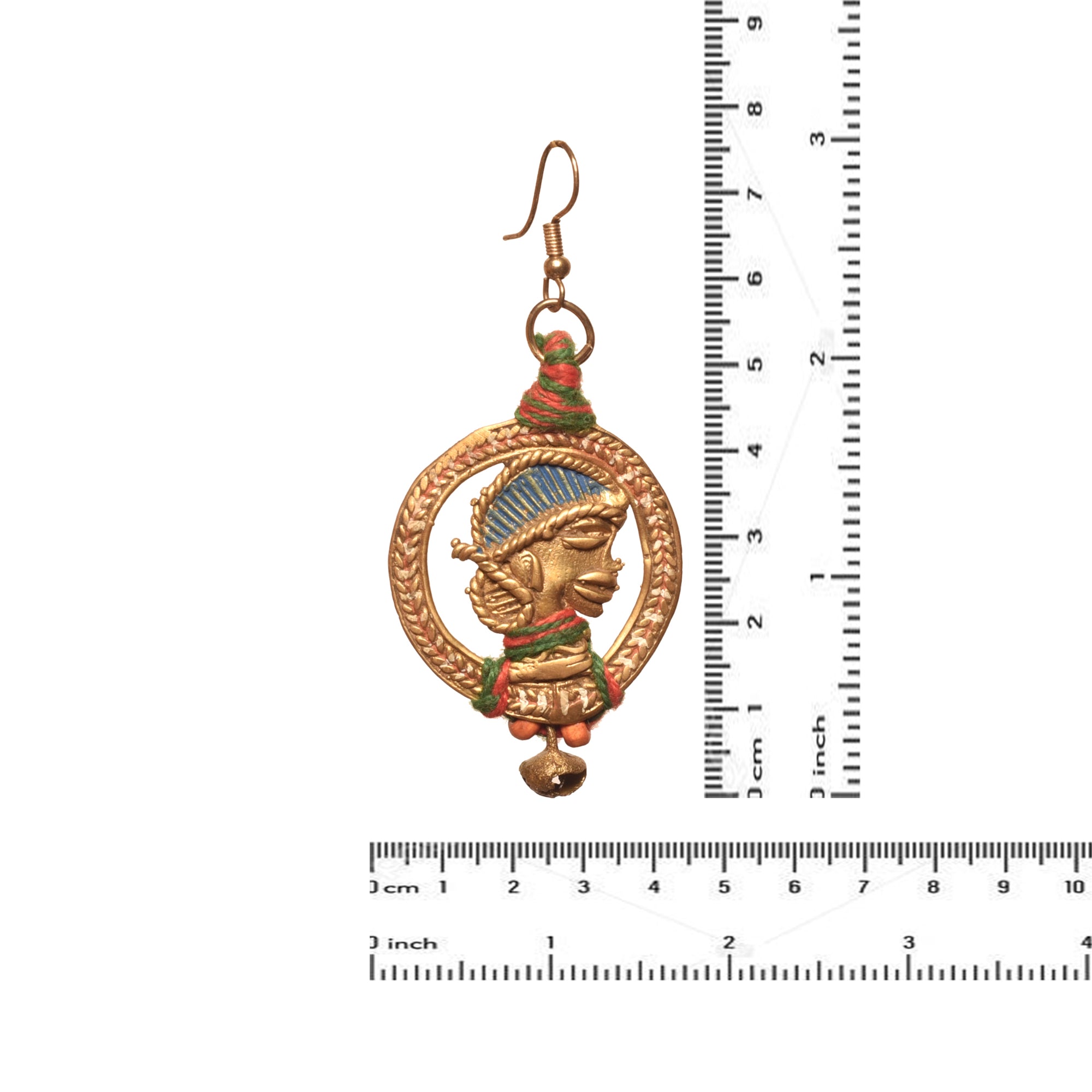 The waiting Empress Handcrafted Tribal Dhokra Earrings