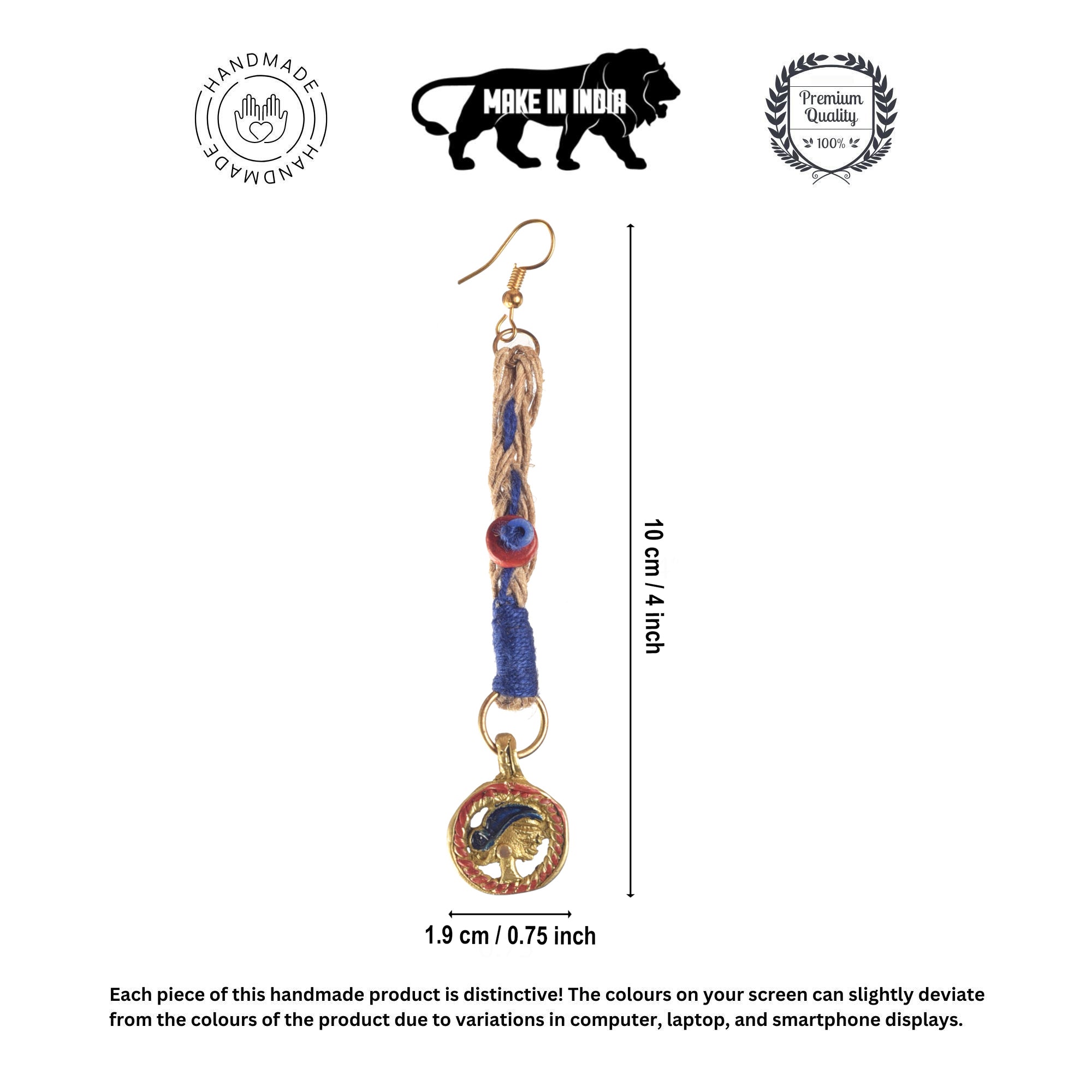 Queen's Drop Tribal Handcrafted Earrings